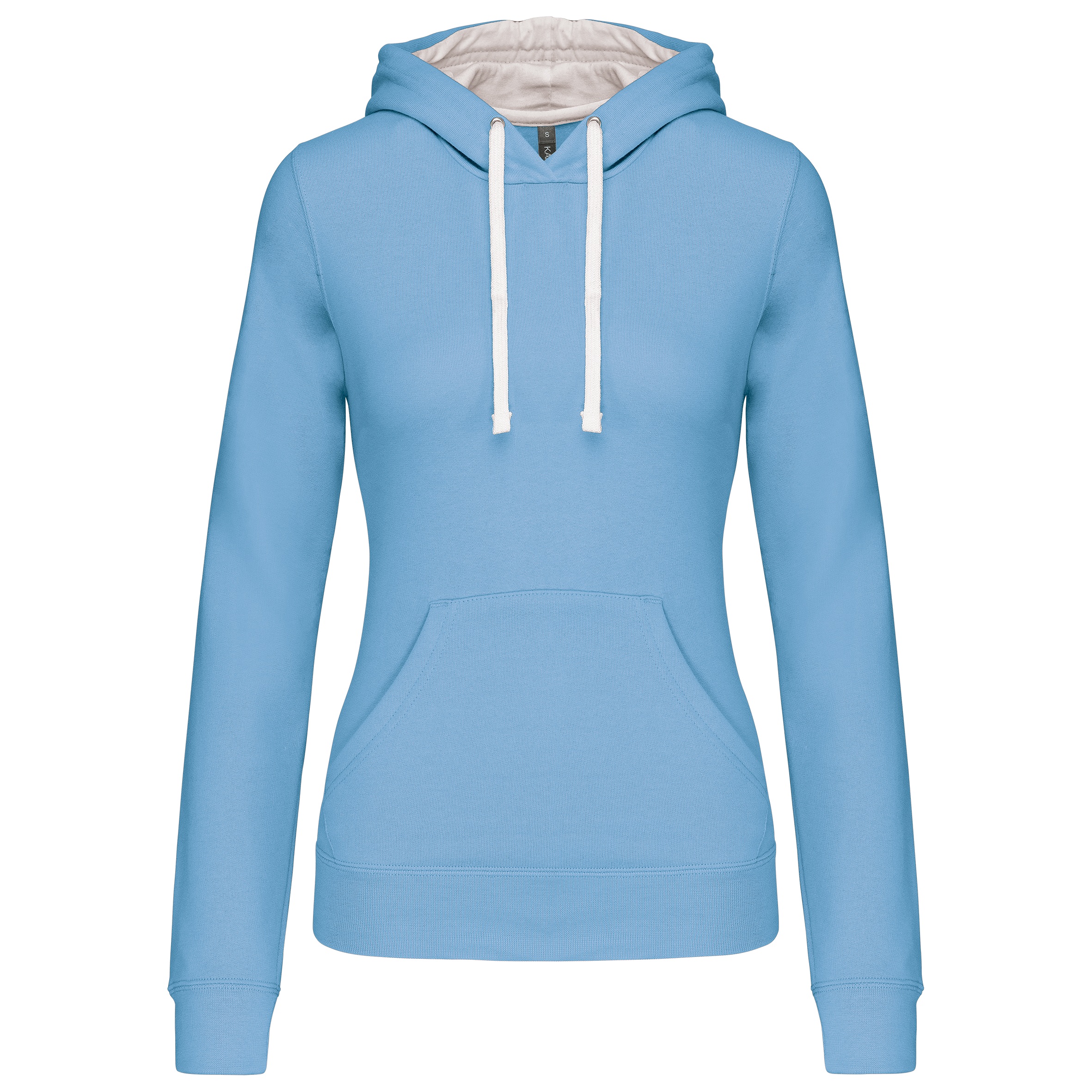 Miniature 23 pour Sweat-shirt capuche contrastée femme