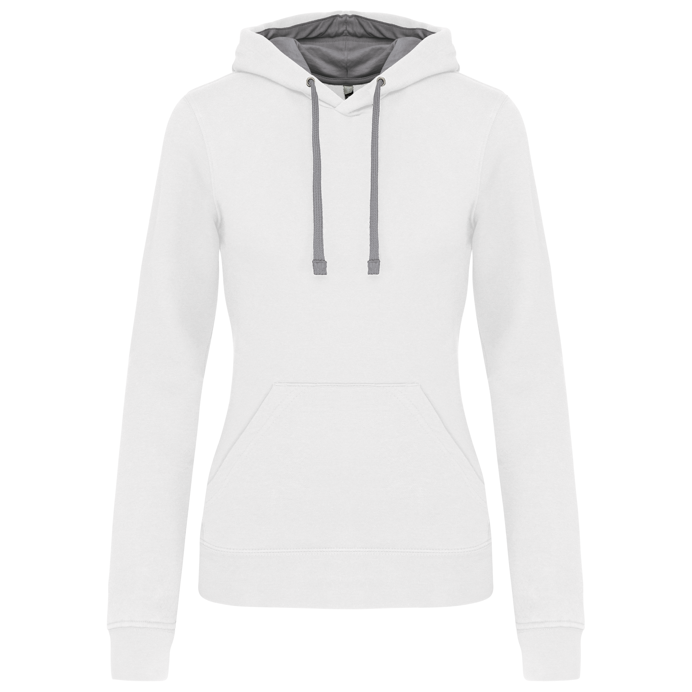 Miniature 25 pour Sweat-shirt capuche contrastée femme
