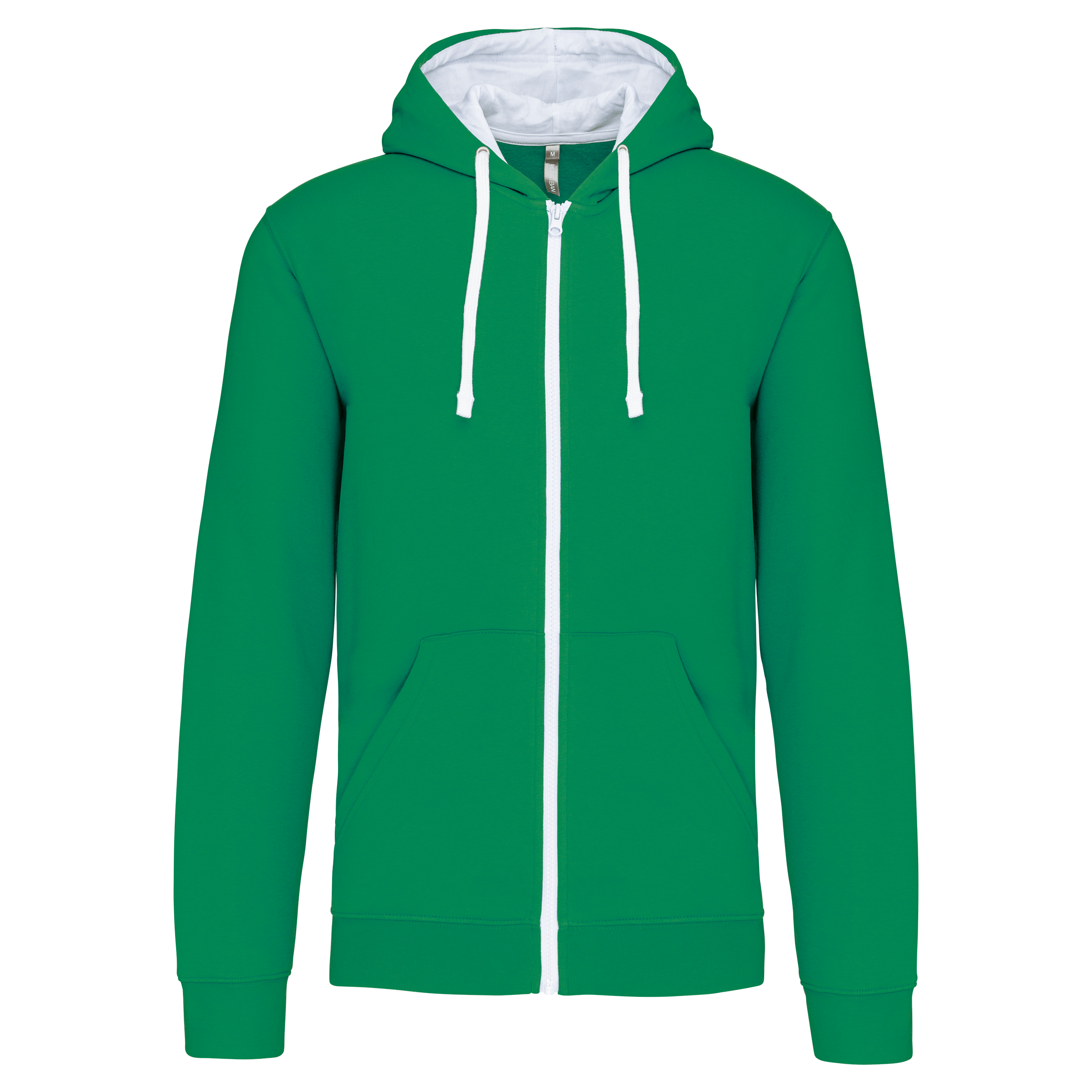 Miniature 13 pour Sweat-shirt zippé capuche contrastée