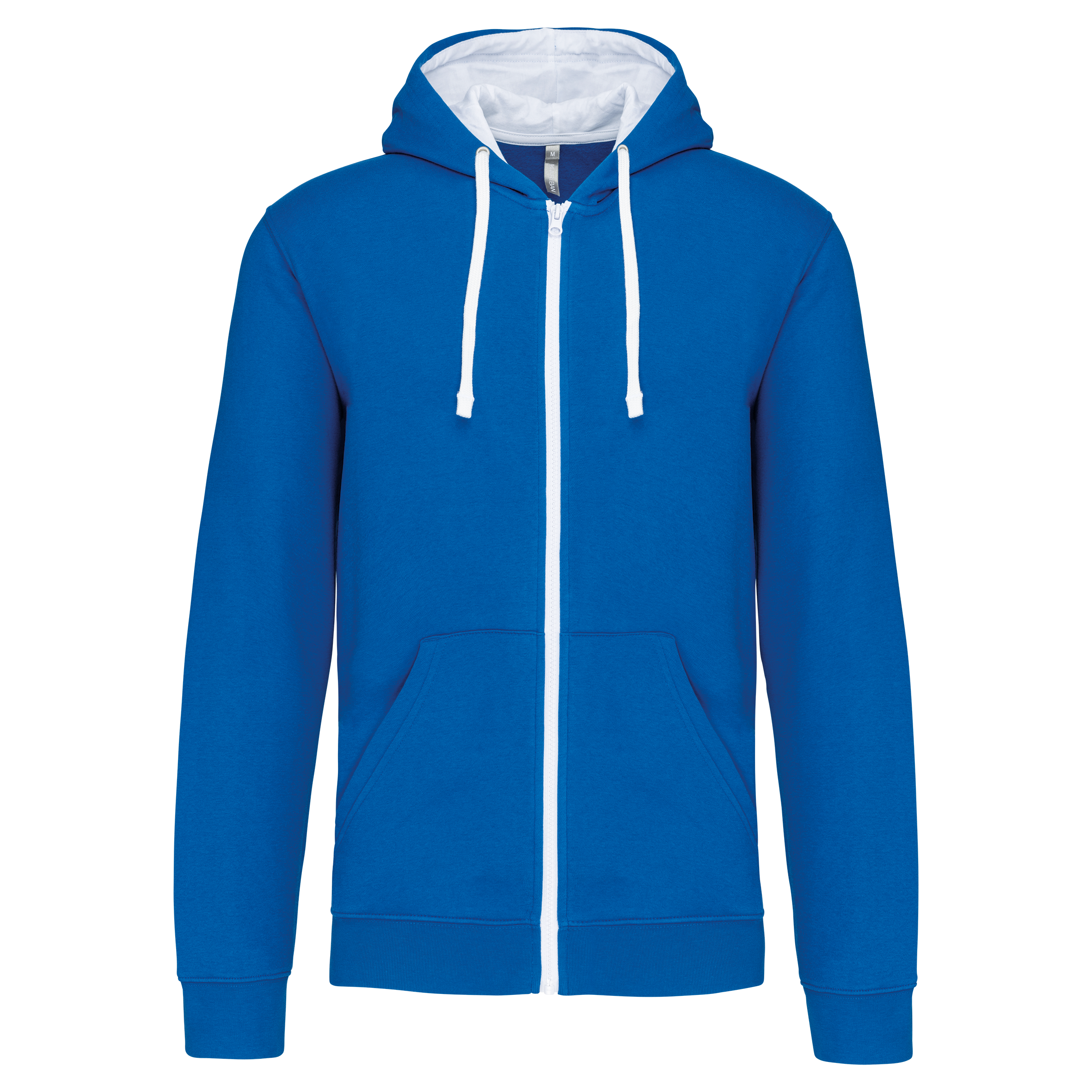 Miniature 14 pour Sweat-shirt zippé capuche contrastée