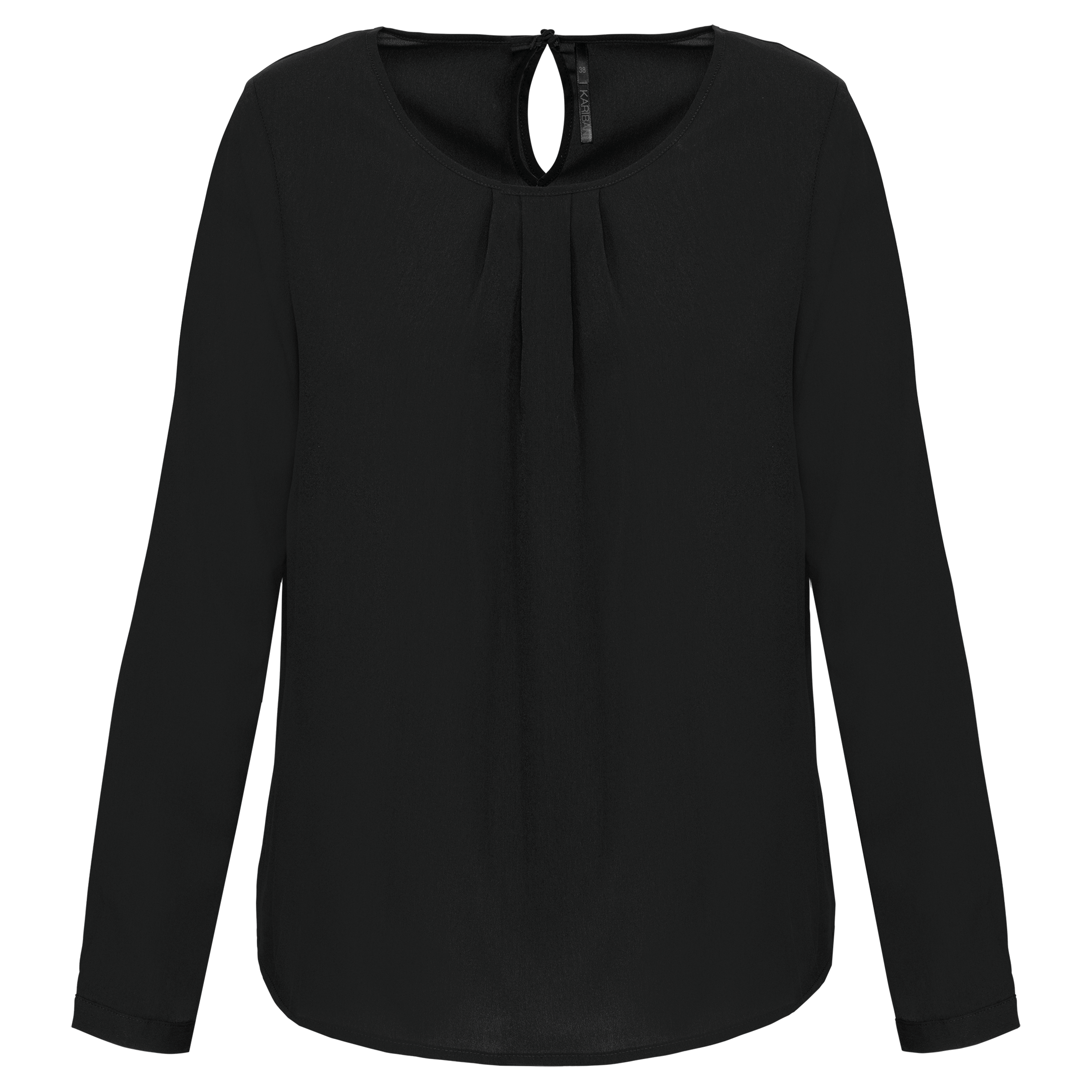 Miniature 8 pour Blouse crêpe manches longues femme