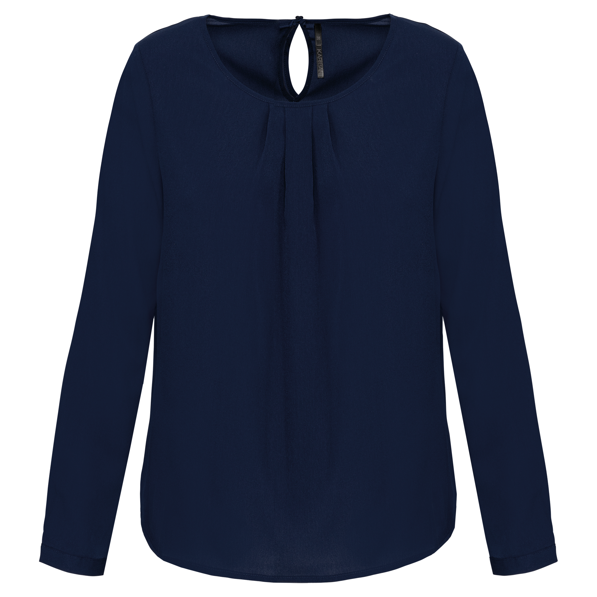 Miniature 9 pour Blouse crêpe manches longues femme