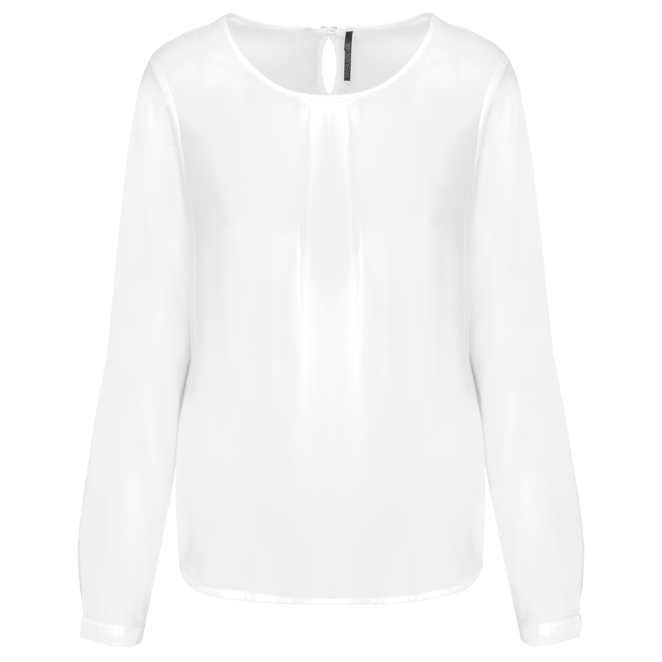 Miniature 10 pour Blouse crêpe manches longues femme