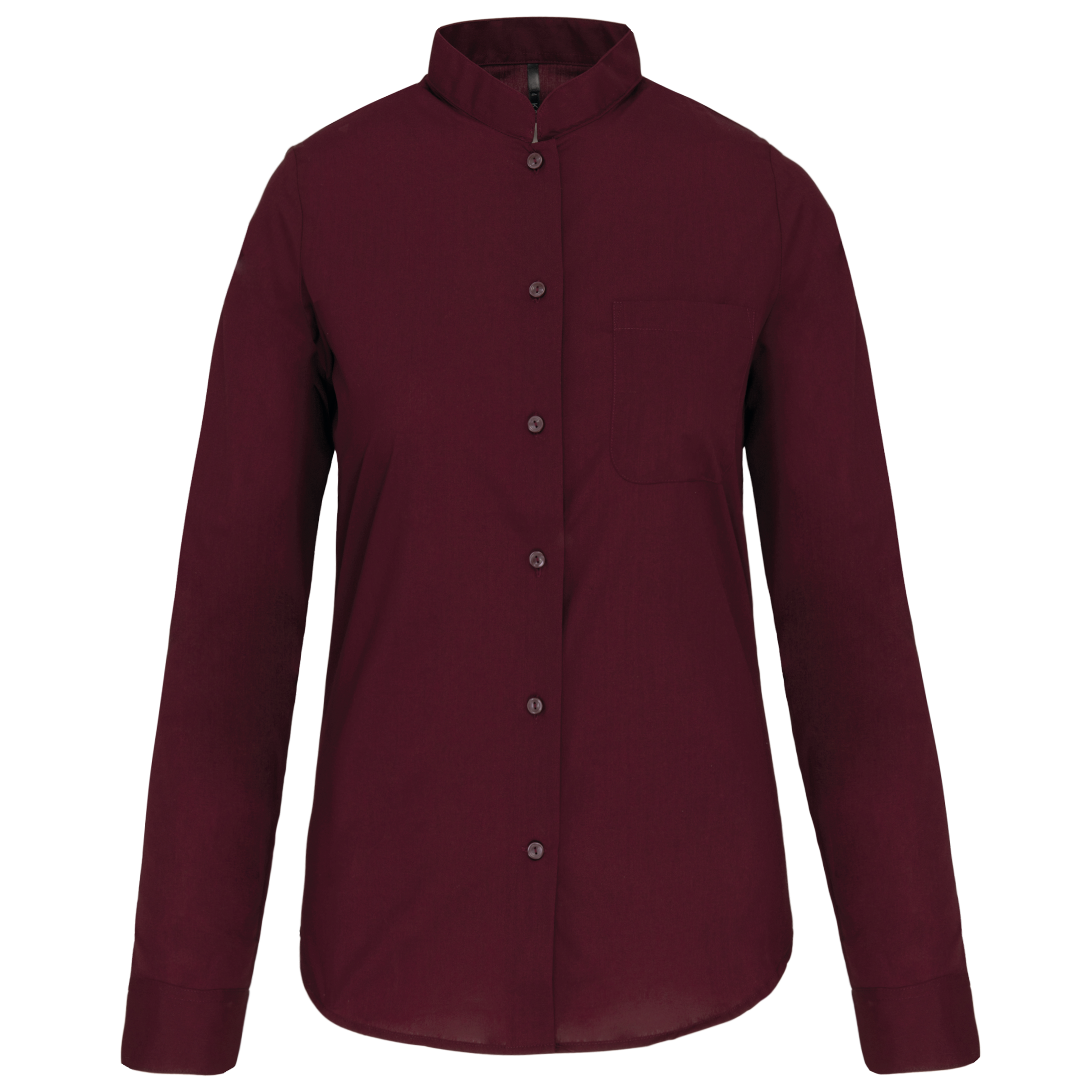 Miniature 17 pour Chemise col mao manches longues femme