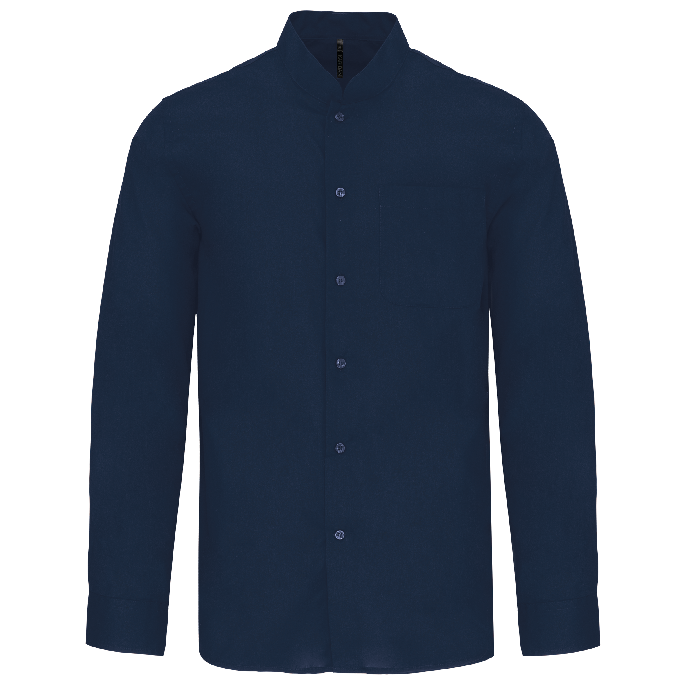 Miniature 14 pour Chemise col mao manches longues