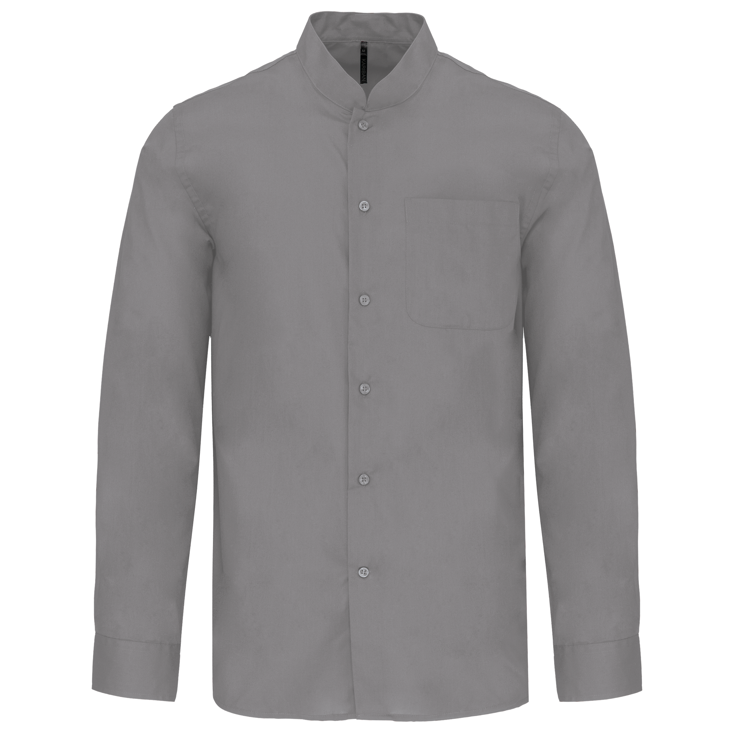 Miniature 15 pour Chemise col mao manches longues