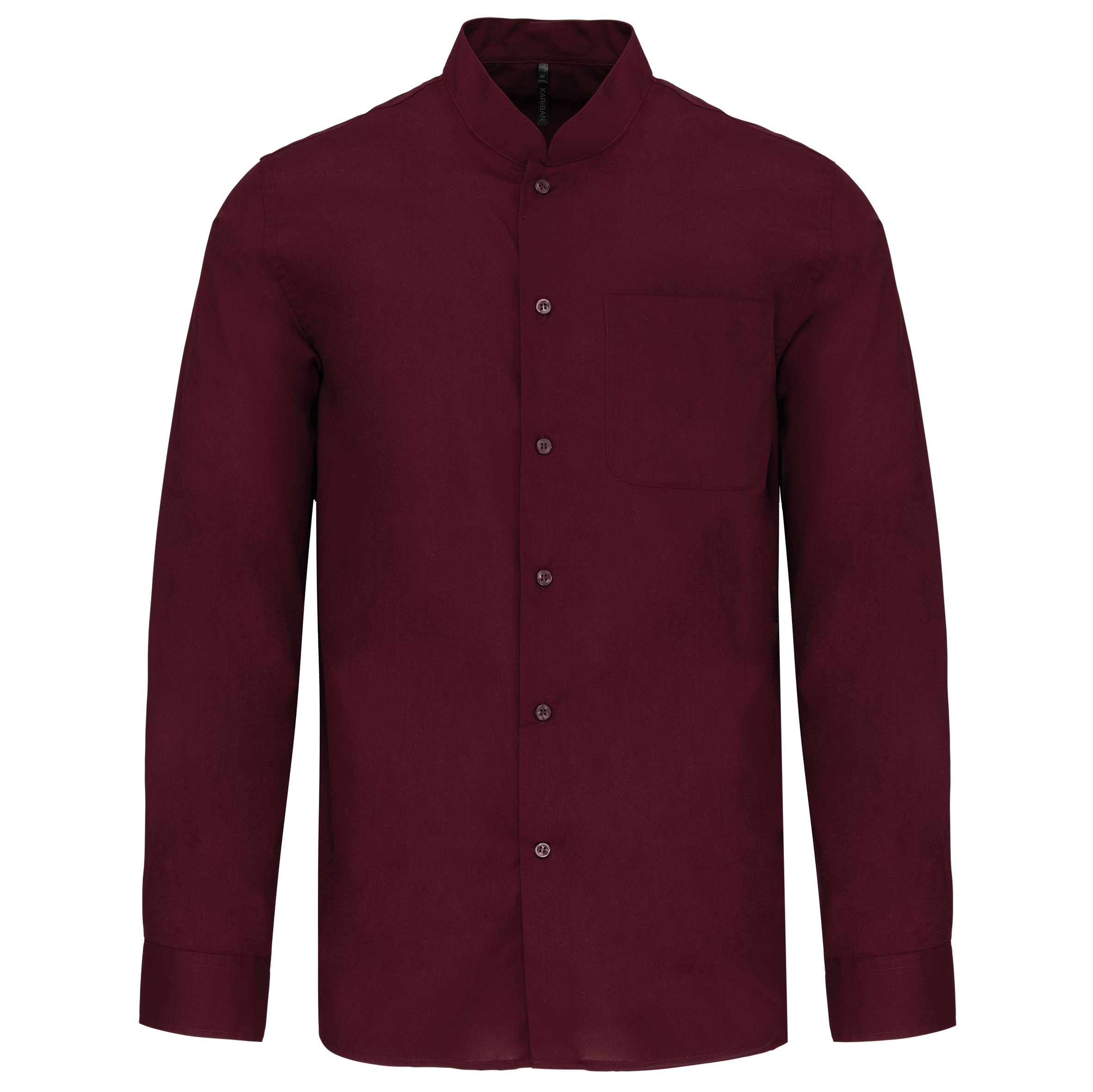 Miniature 17 pour Chemise col mao manches longues