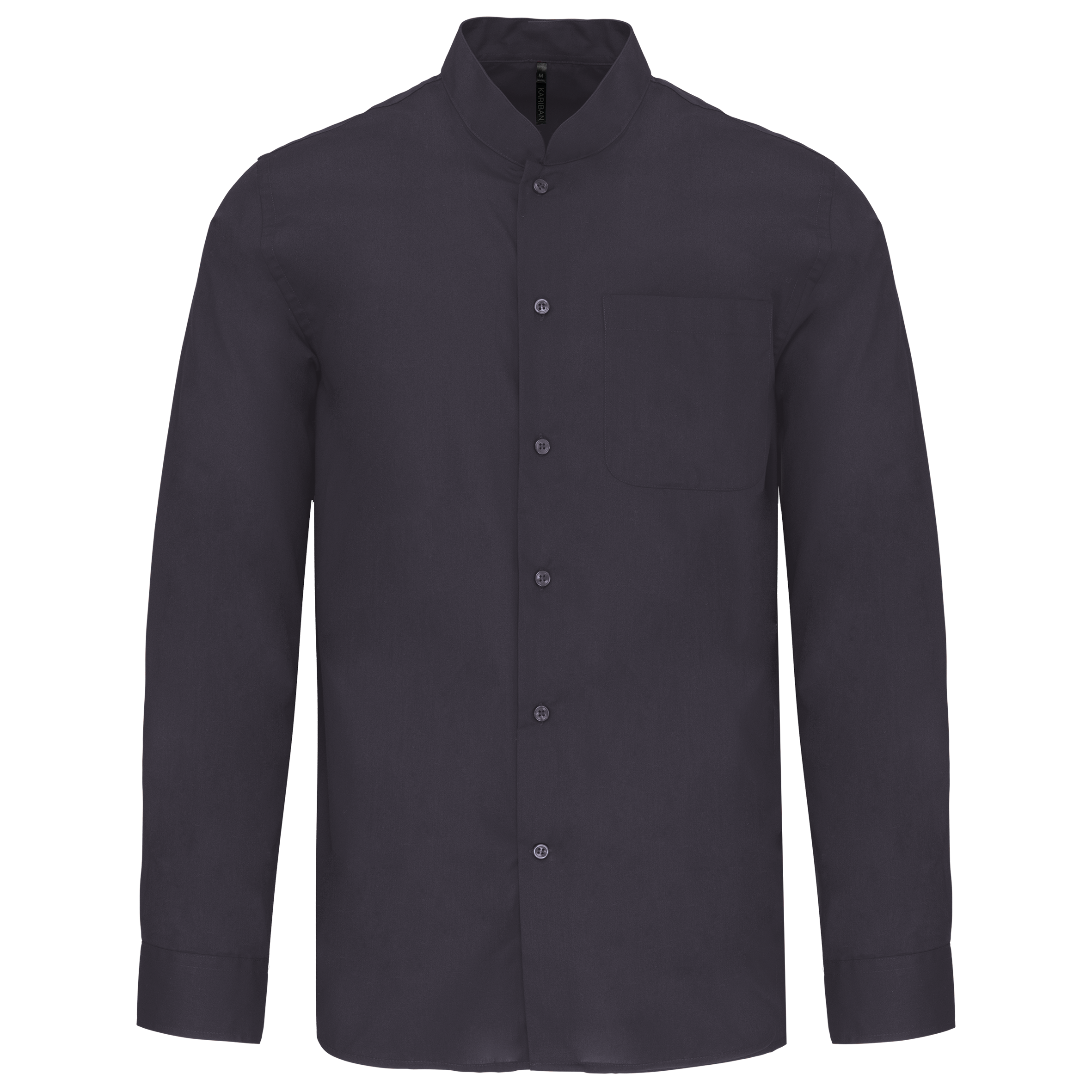 Miniature 18 pour Chemise col mao manches longues