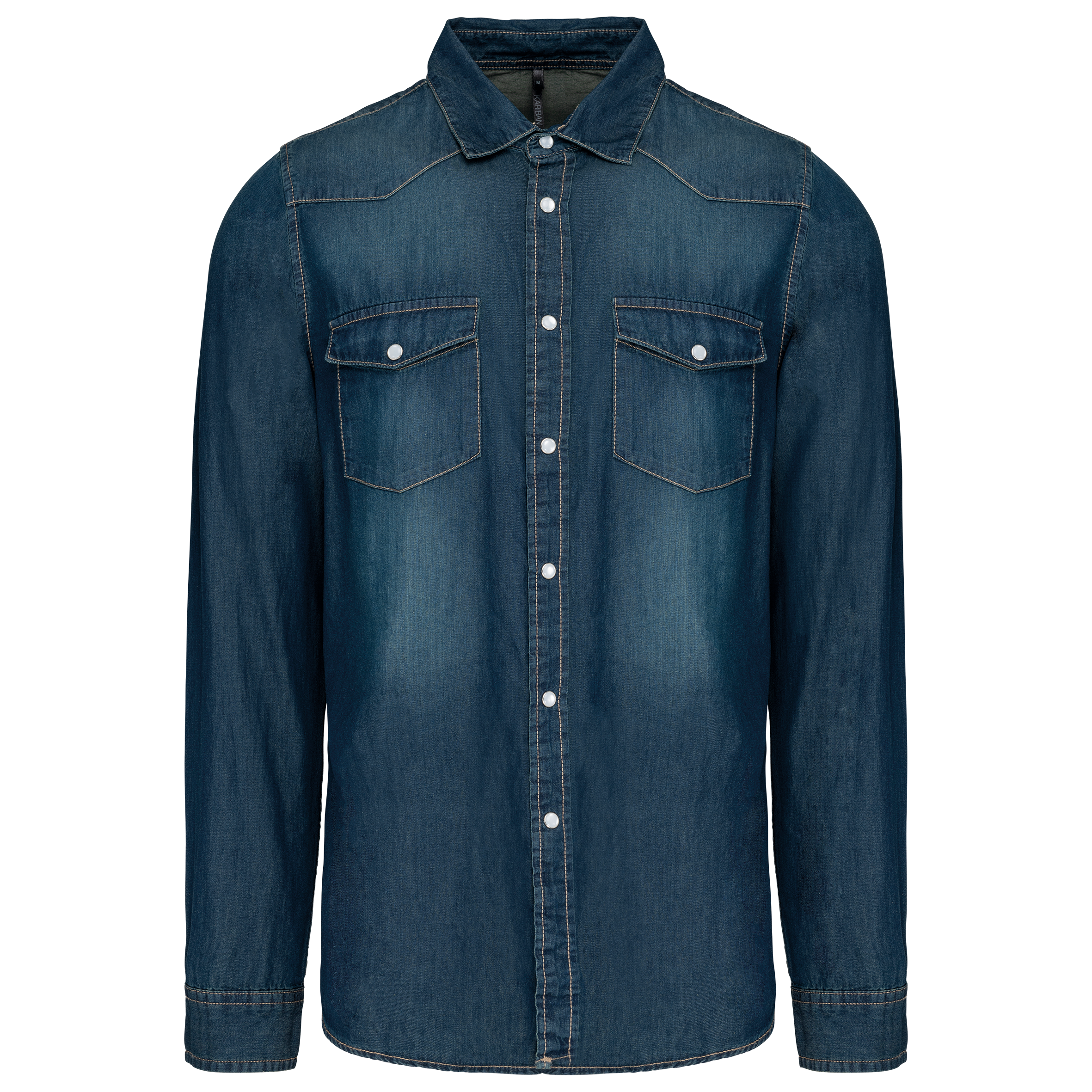 Miniature 10 pour Chemise denim manches longues
