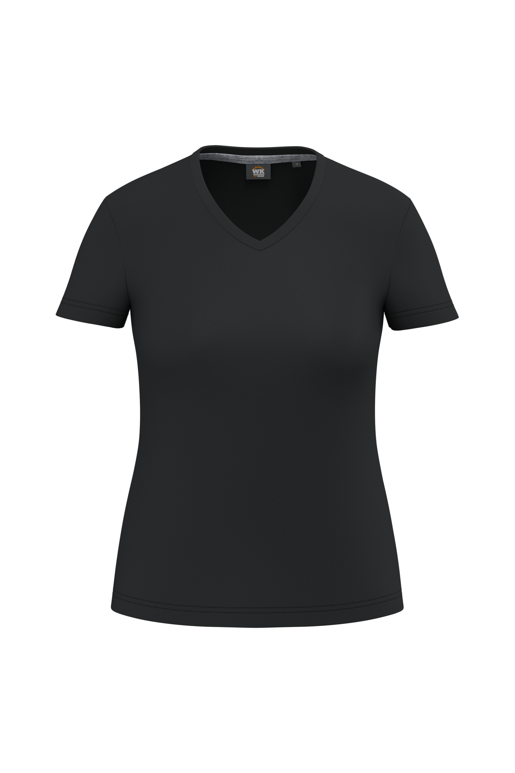 Visuel T-shirt écoresponsable col V antibactérien femme