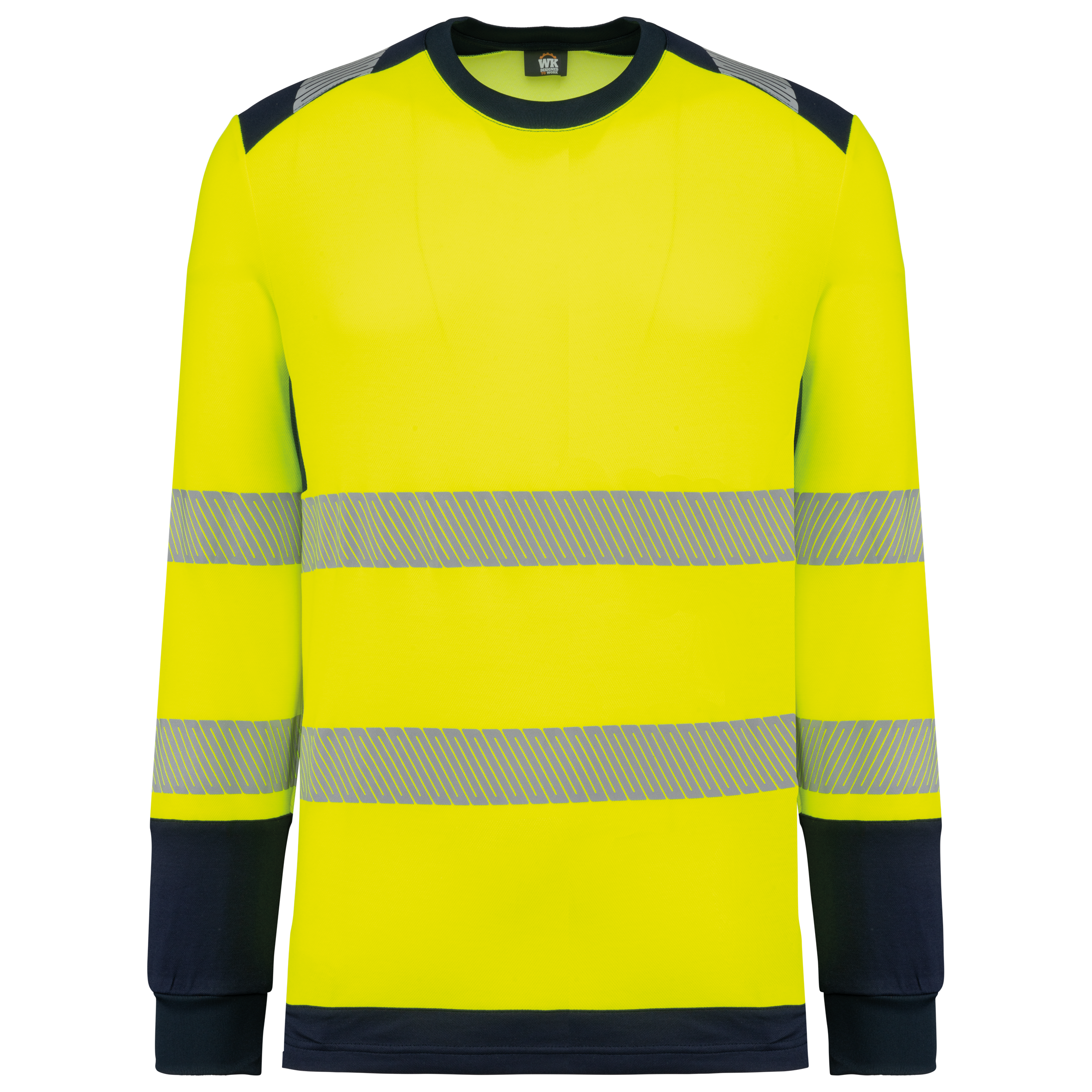 Miniature 2 pour T-shirt de sécurité recyclé col rond manches longues unisexe
