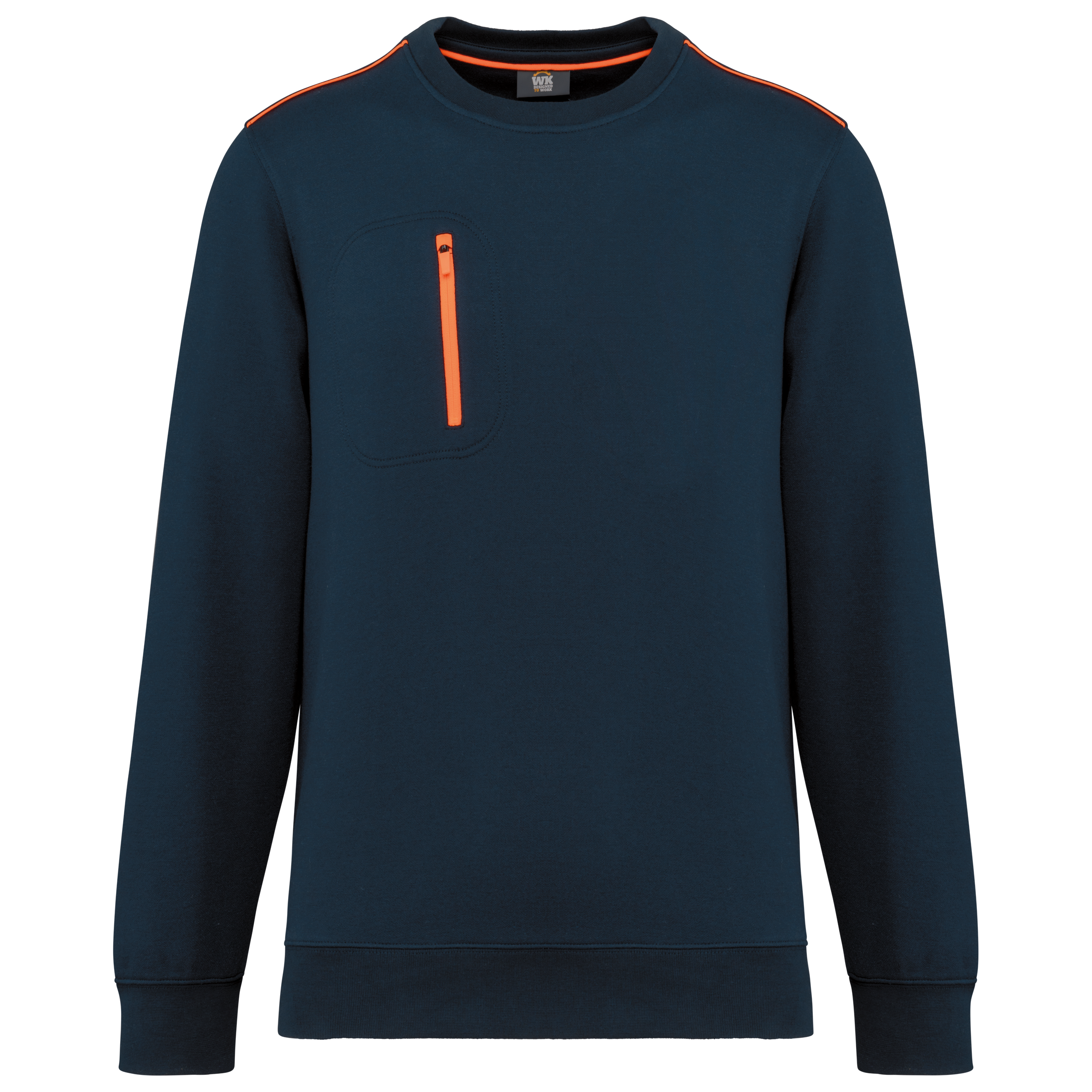 Miniature 32 pour Sweat-shirt Day To Day zip poche contrastée unisexe