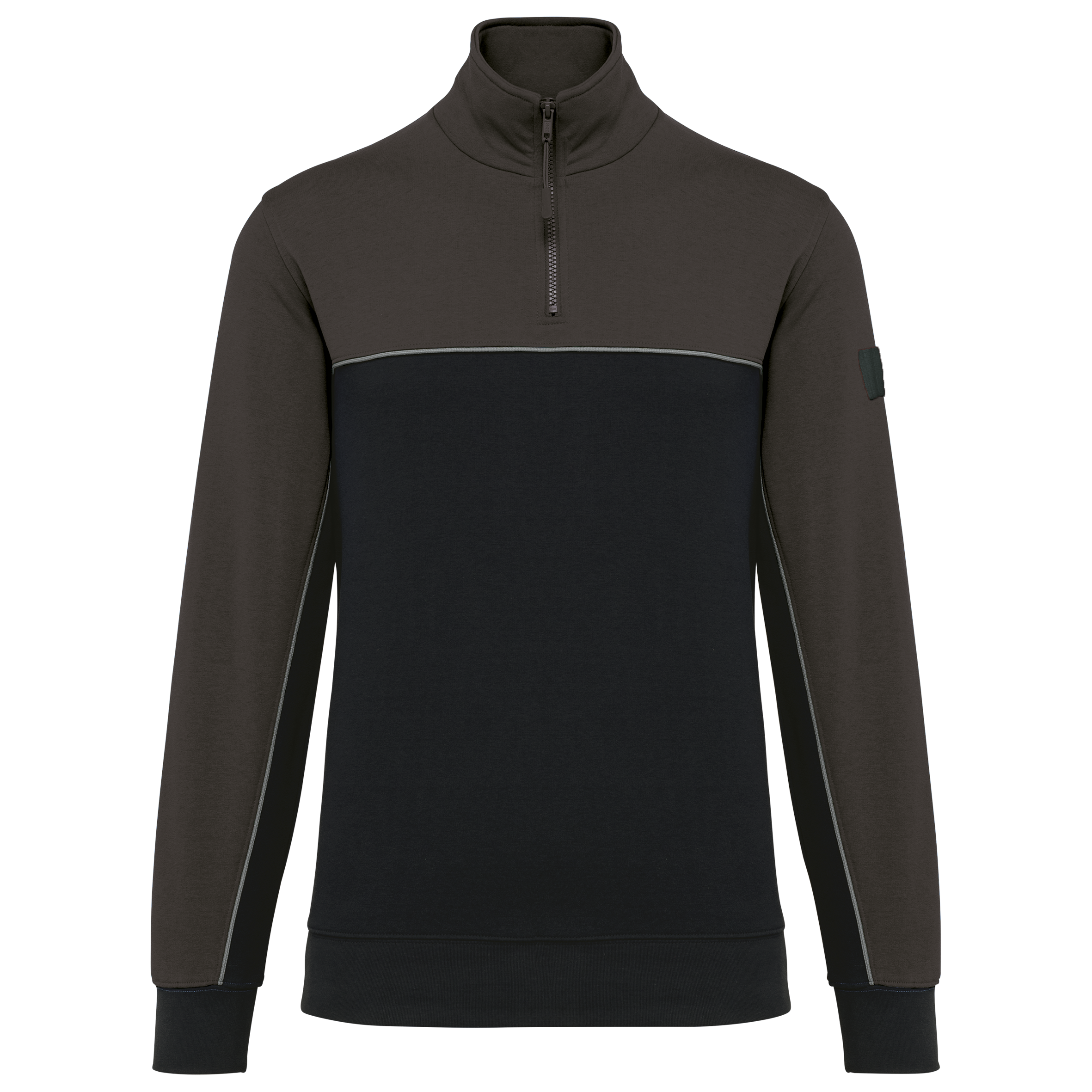 Miniature 14 pour Sweat-shirt écoresponsable col zippé unisexe