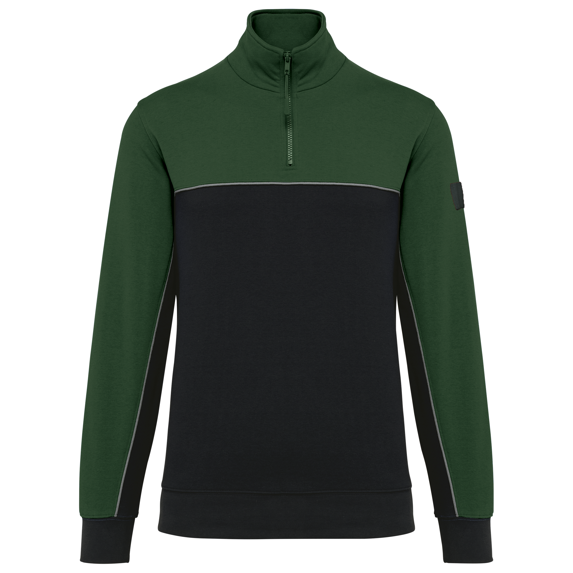 Miniature 15 pour Sweat-shirt écoresponsable col zippé unisexe