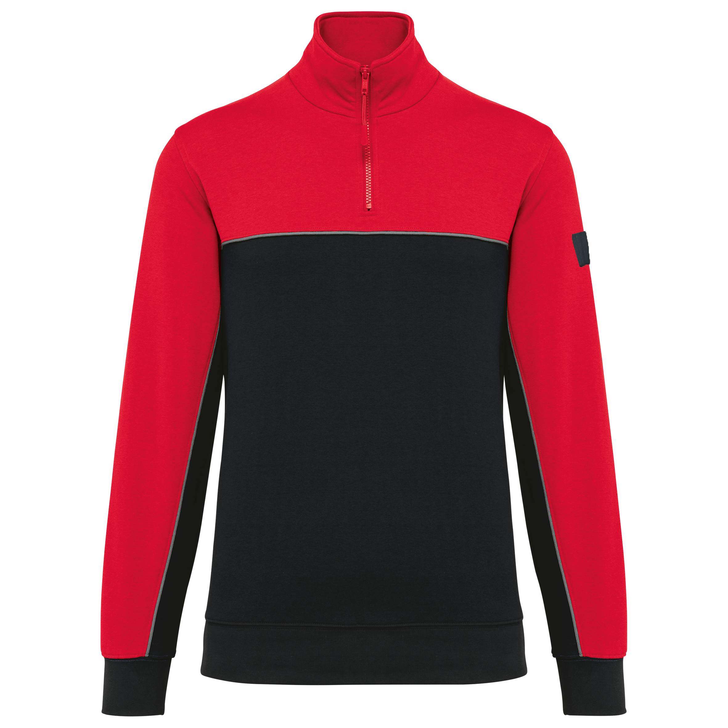 Miniature 17 pour Sweat-shirt écoresponsable col zippé unisexe