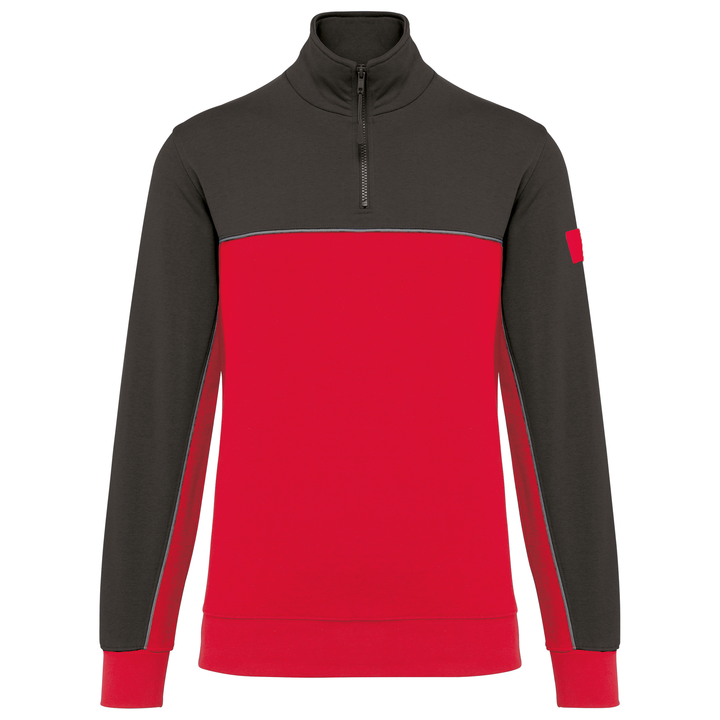 Miniature 21 pour Sweat-shirt écoresponsable col zippé unisexe