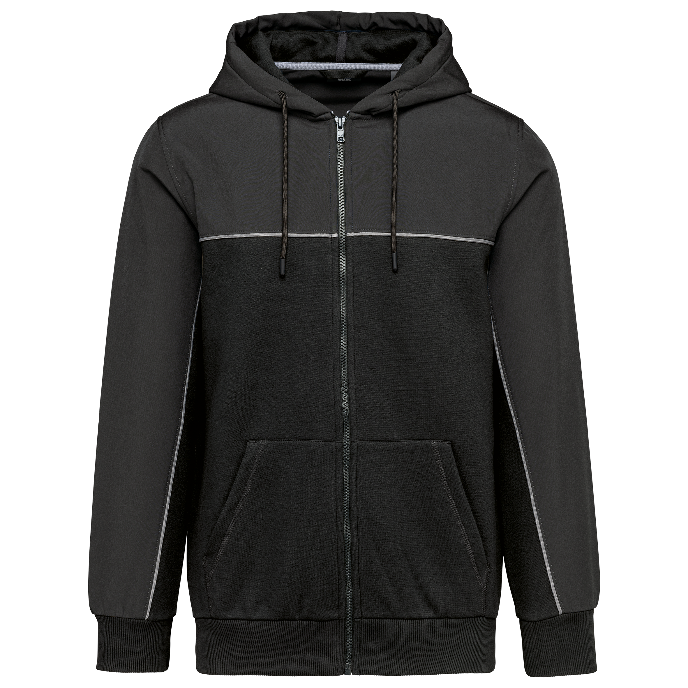 Miniature 9 pour Veste molleton bicolore zippée à capuche écoresponsable unisexe