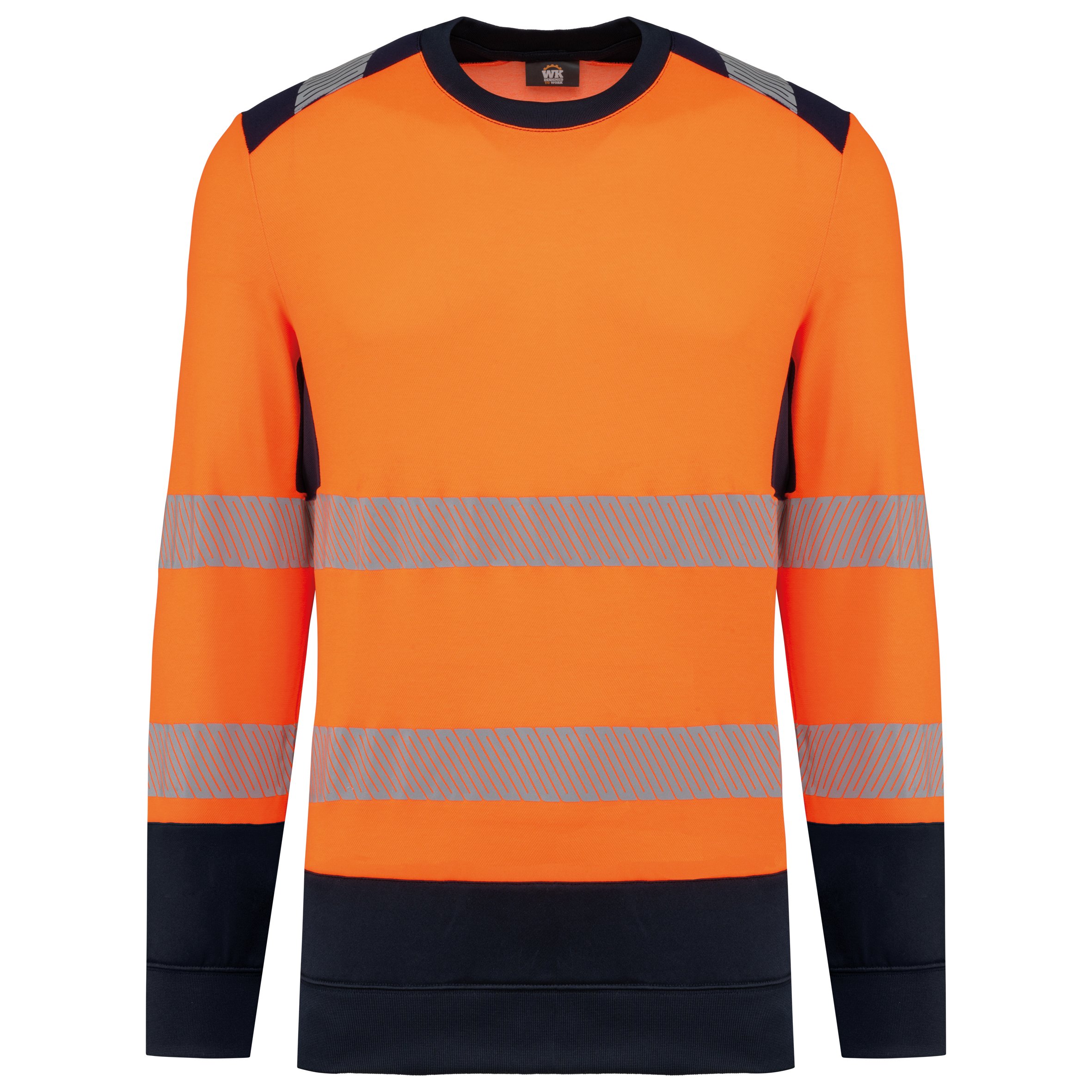 Visuel Sweat-shirt de sécurité recyclé col rond unisexe