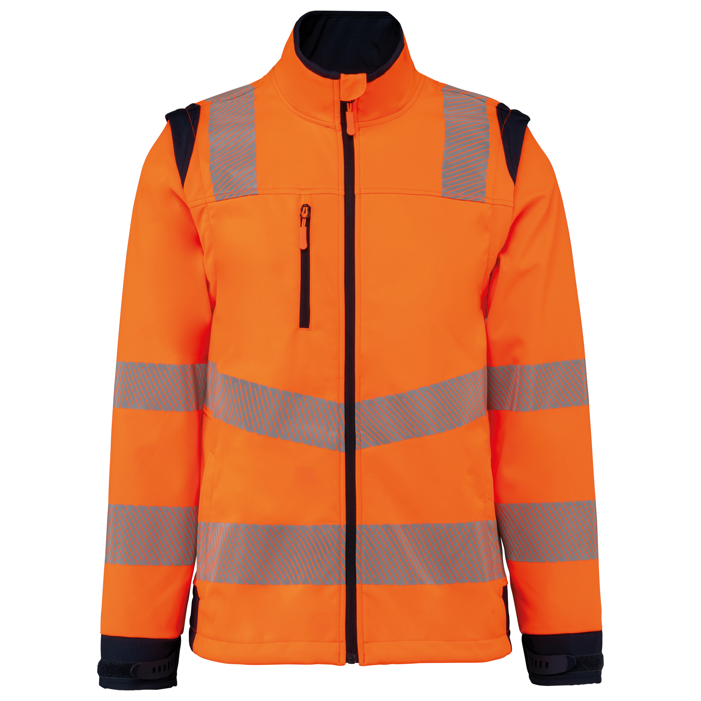 Visuel Veste softshell de sécurité recyclée avec manches détachables unisexe