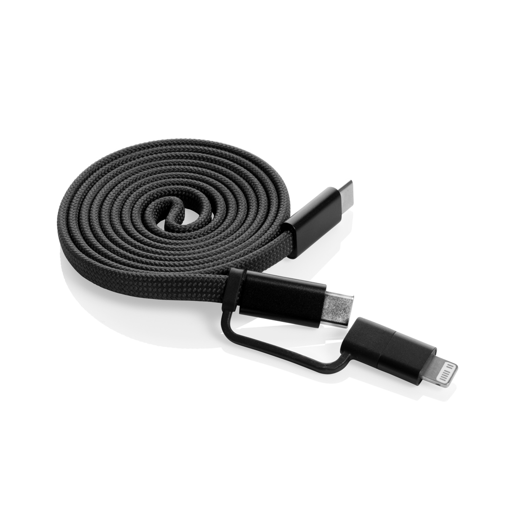 Miniature 2 pour Câble magnétique 60W 2 en 1 Arc en PET RCS