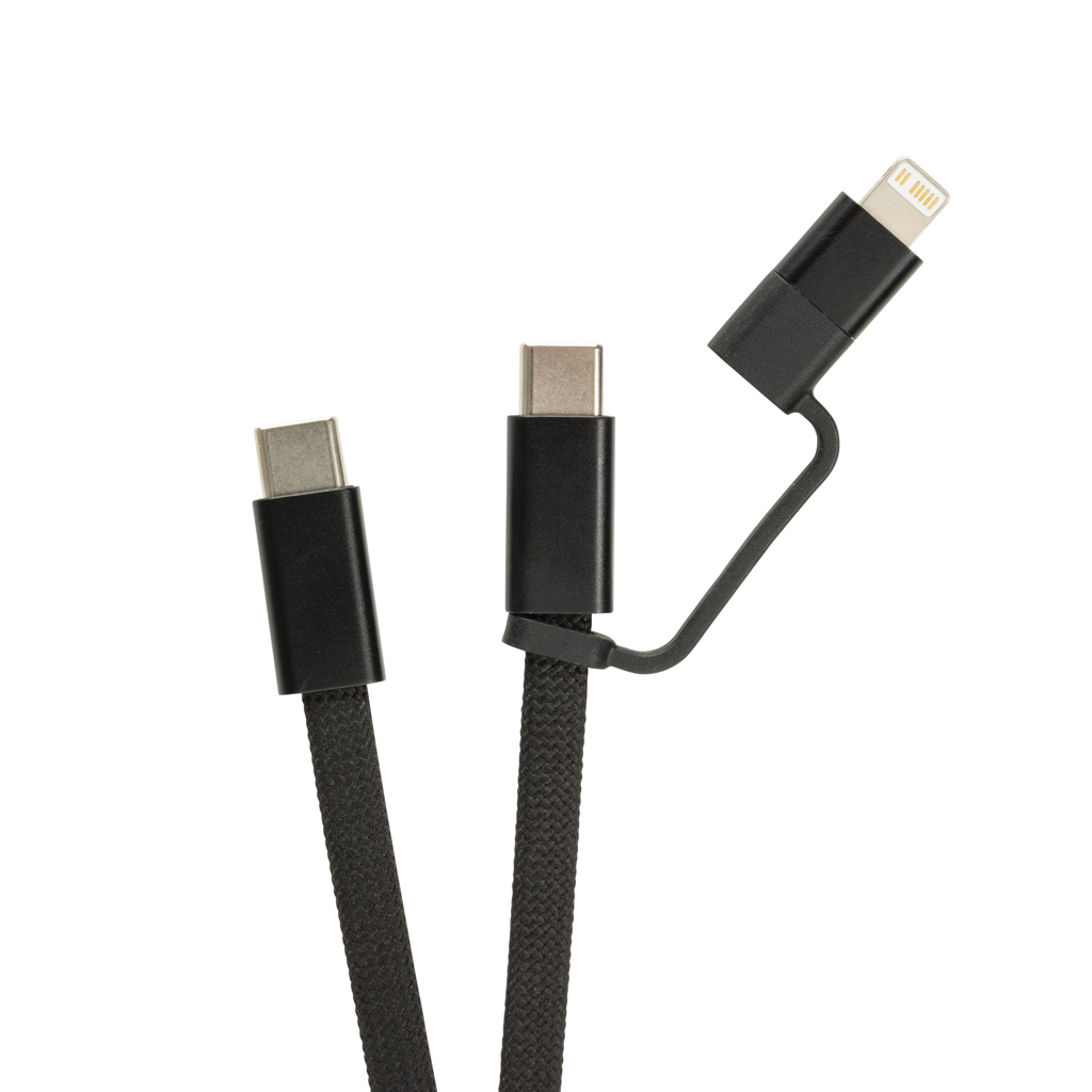 Miniature 5 pour Câble magnétique 60W 2 en 1 Arc en PET RCS
