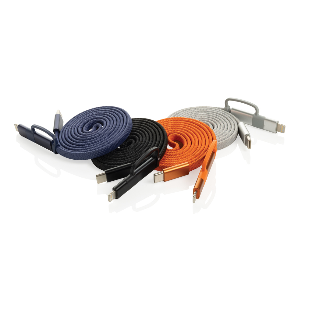 Miniature 8 pour Câble magnétique 60W 2 en 1 Arc en PET RCS