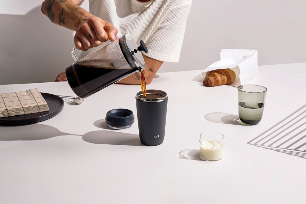 Miniature 6 pour Mug 354 ml avec couvercle 360 en acier recyclé Topl