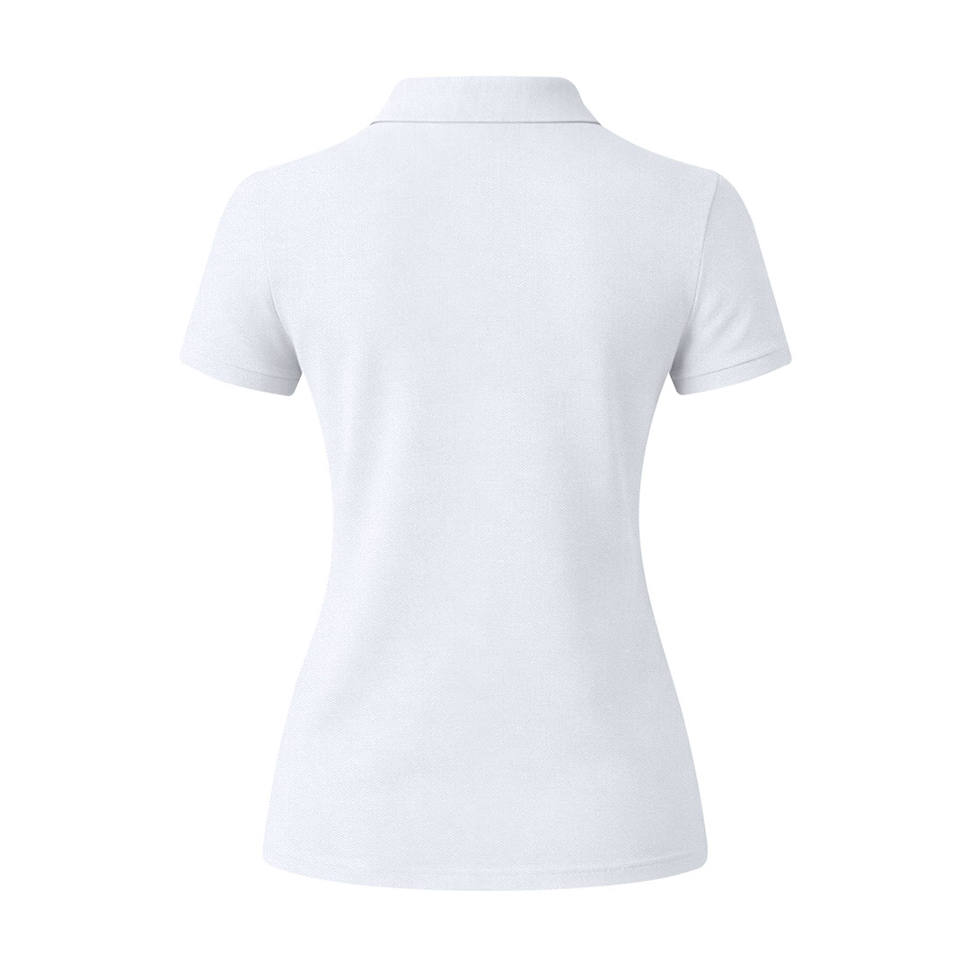 Visuel Polo Femme Blanc Wuxu - personnalisable