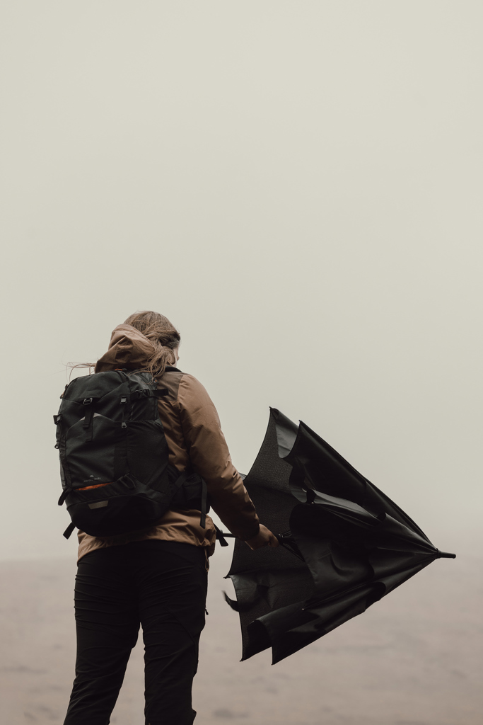 Miniature 10 pour Parapluie tempête 27'' en RPET AWARE™ Nordic Drift Trail