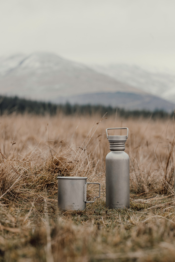 Miniature 16 pour Bouteille d'eau 600ml ultra légère titane Nordic Drift Trail