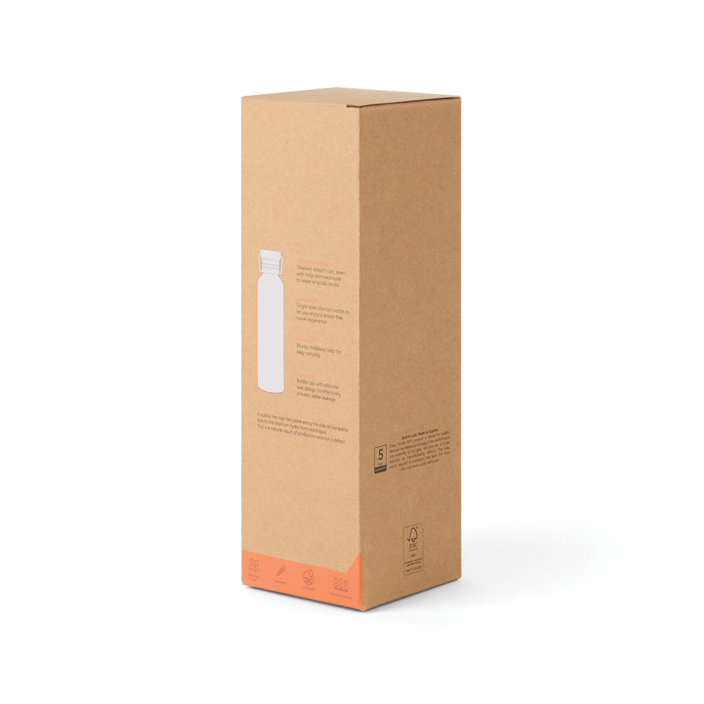Miniature 5 pour Bouteille d'eau 600ml ultra légère titane Nordic Drift Trail