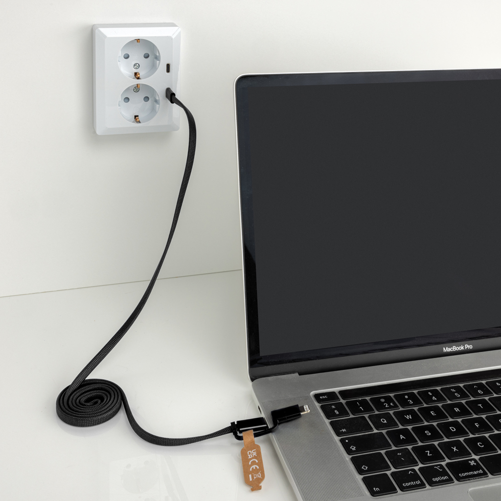 Miniature 10 pour Câble magnétique 60W 2 en 1 Arc en PET RCS