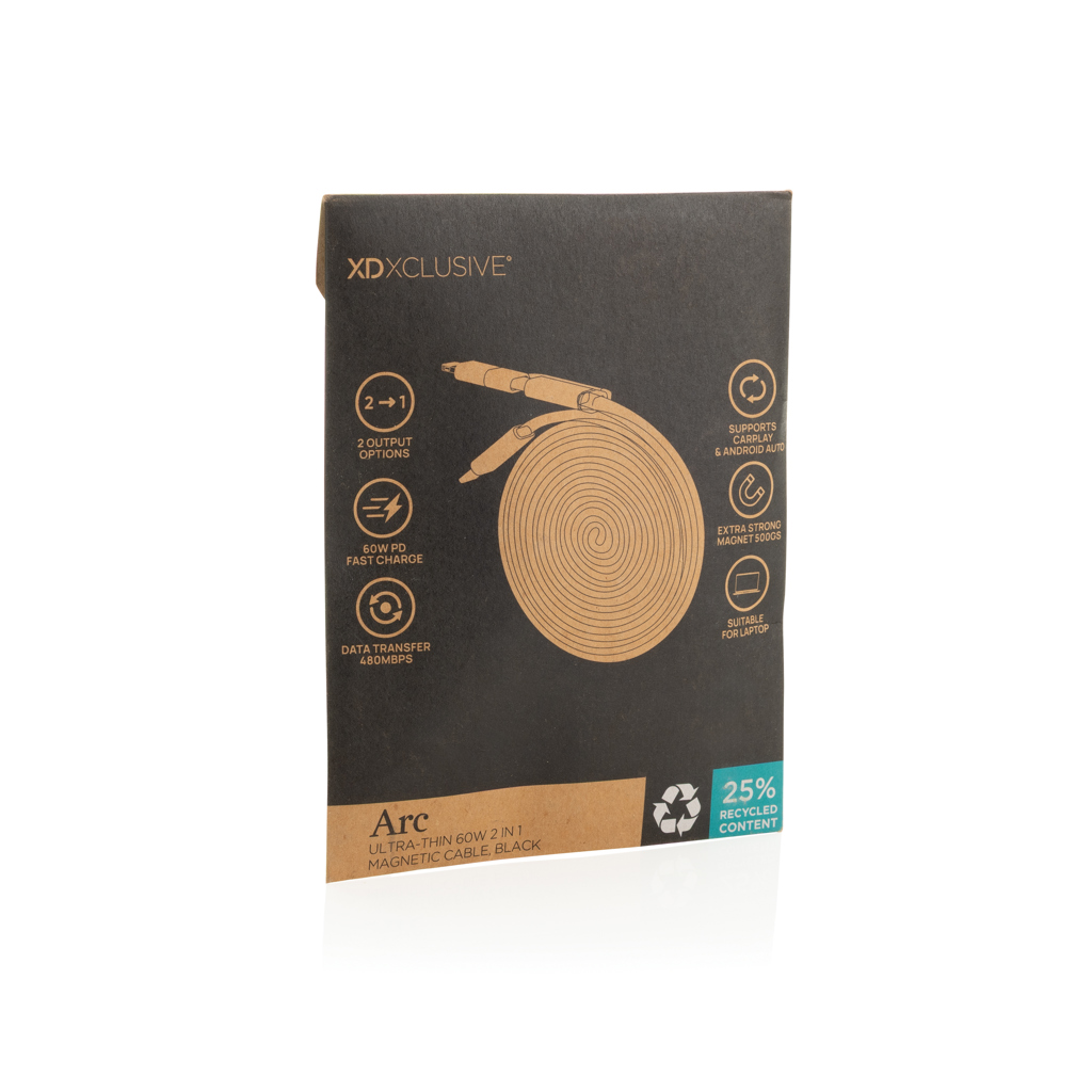 Miniature 9 pour Câble magnétique 60W 2 en 1 Arc en PET RCS