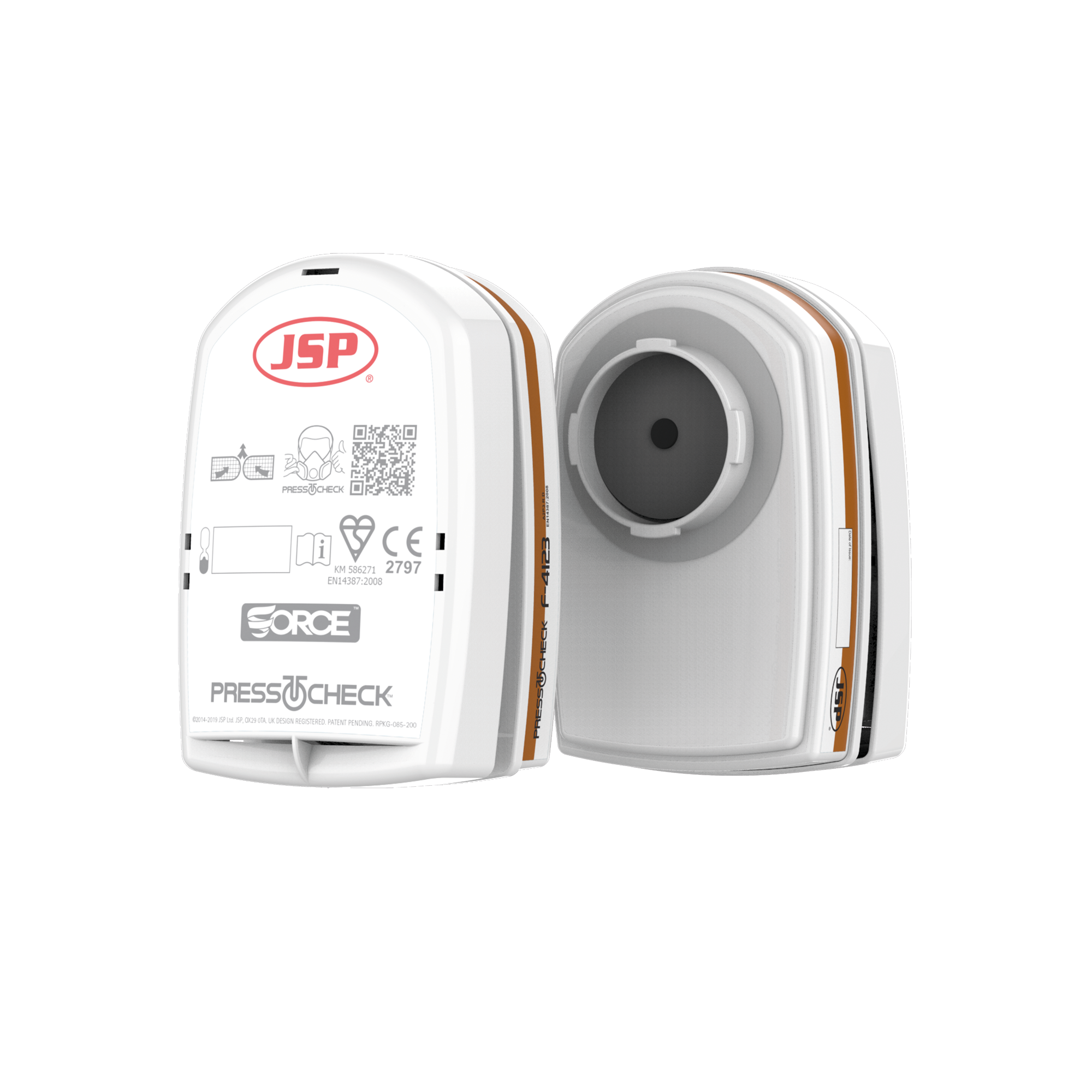 Visuel Paire de Cartouches Press To Check™, filtration A2 P3