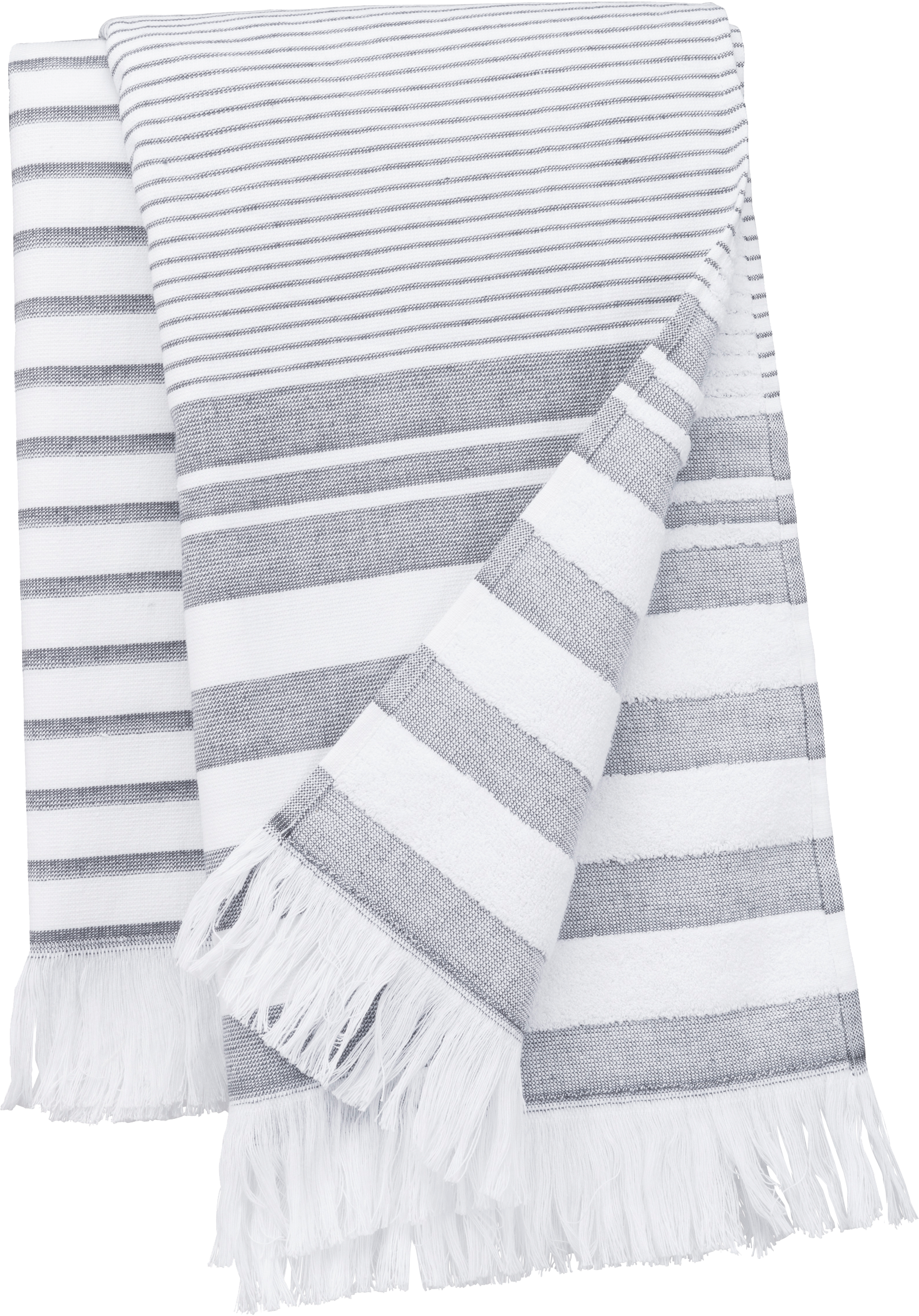Miniature 6 pour Fouta rayée avec franges