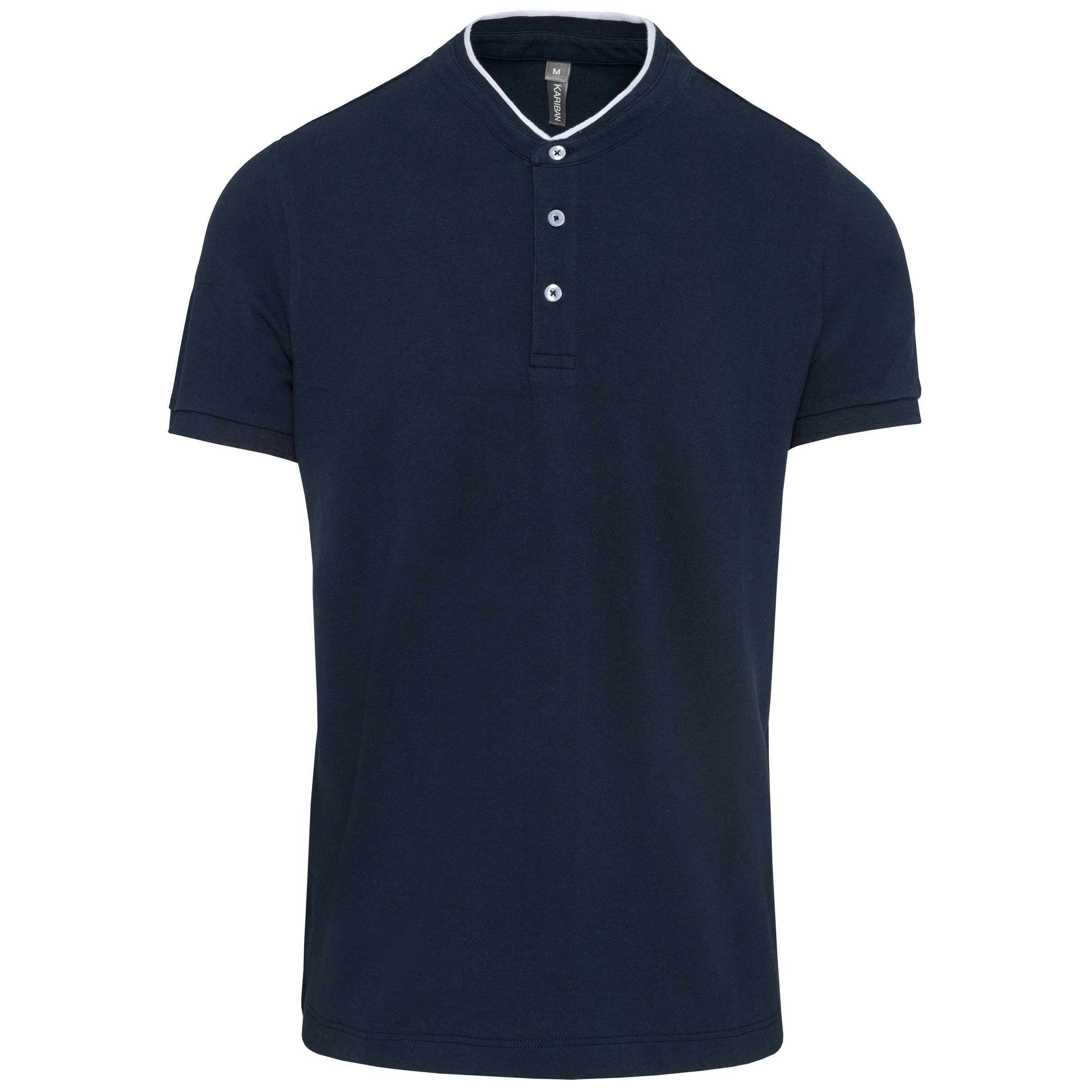Miniature 9 pour Polo col mao manches courtes homme