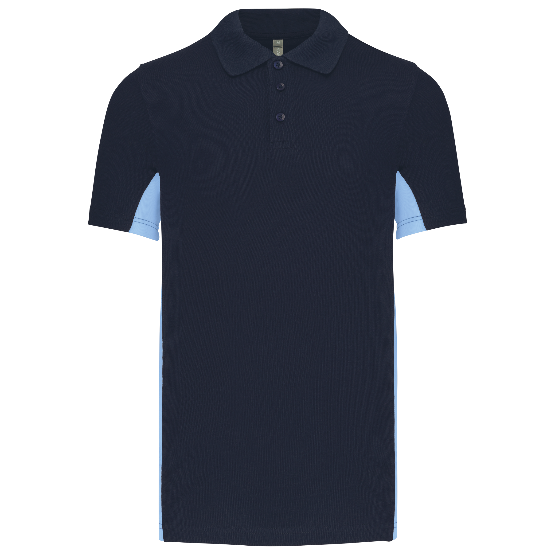 Miniature 12 pour Polo piqué manches courtes bicolore homme
