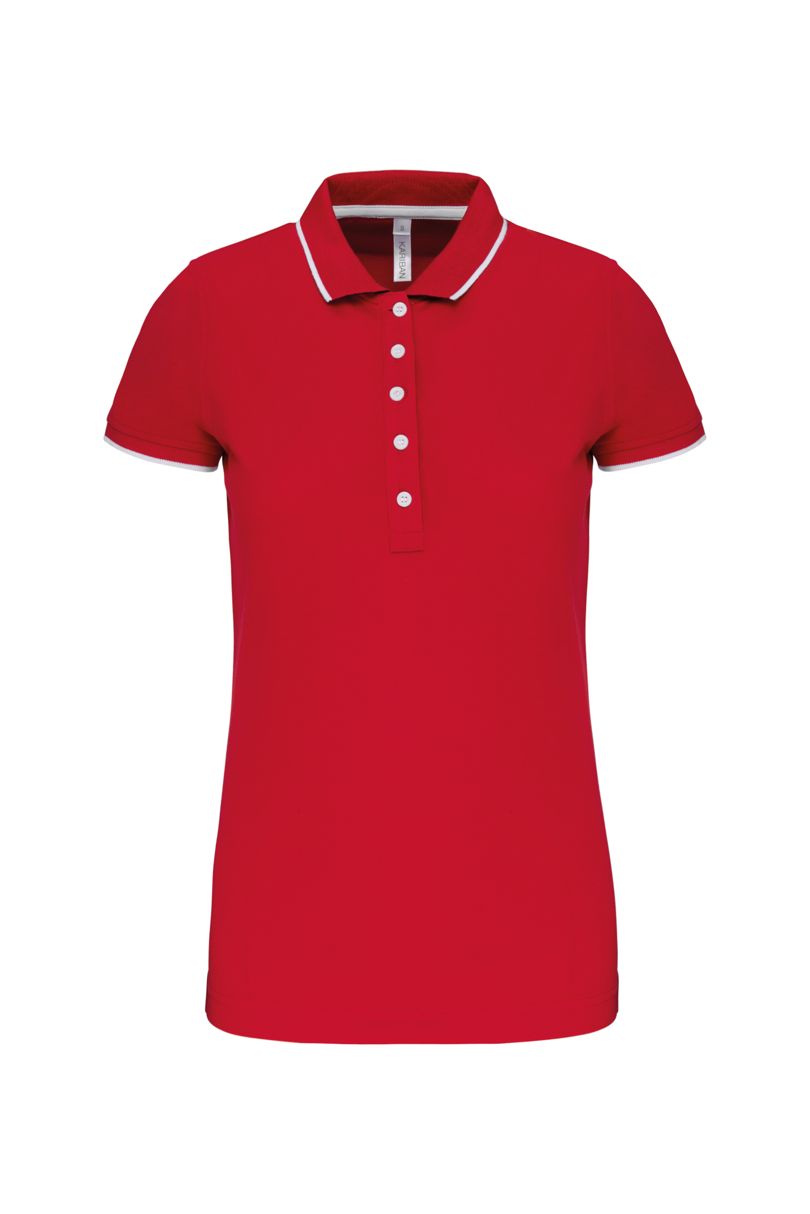 Miniature 12 pour Polo maille piquée manches courtes femme