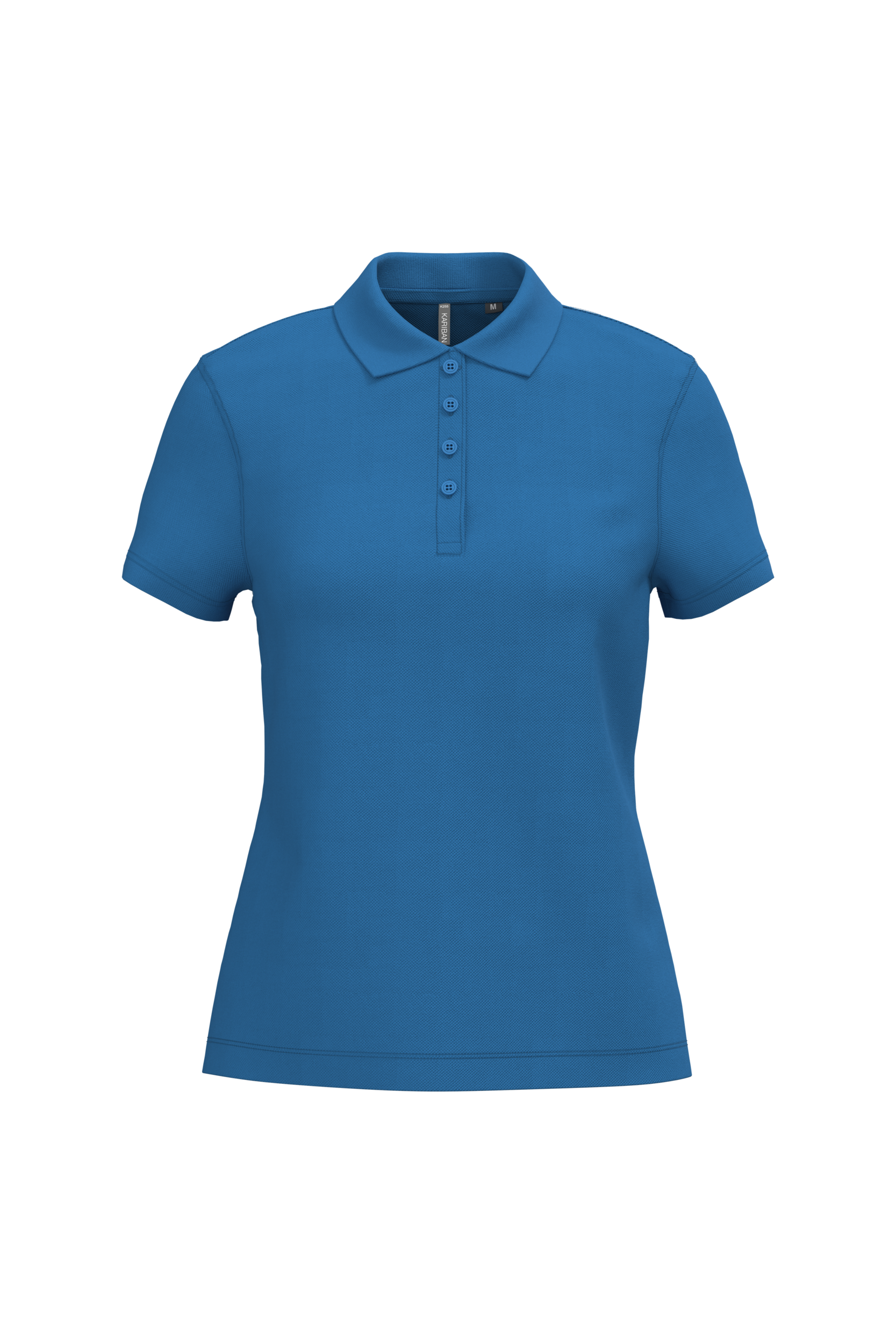 Miniature 20 pour Polo piqué manches courtes femme
