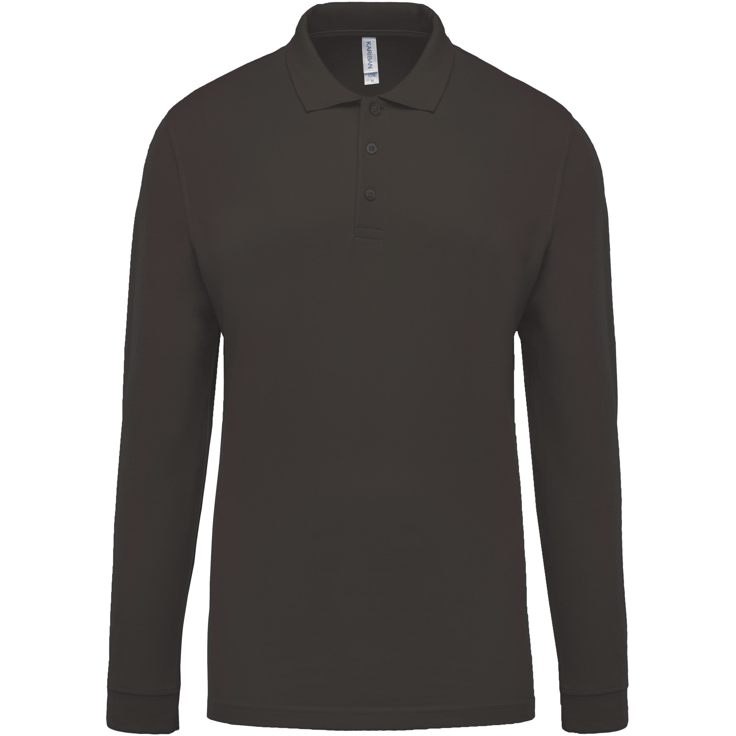 Miniature 12 pour Polo piqué manches longues homme