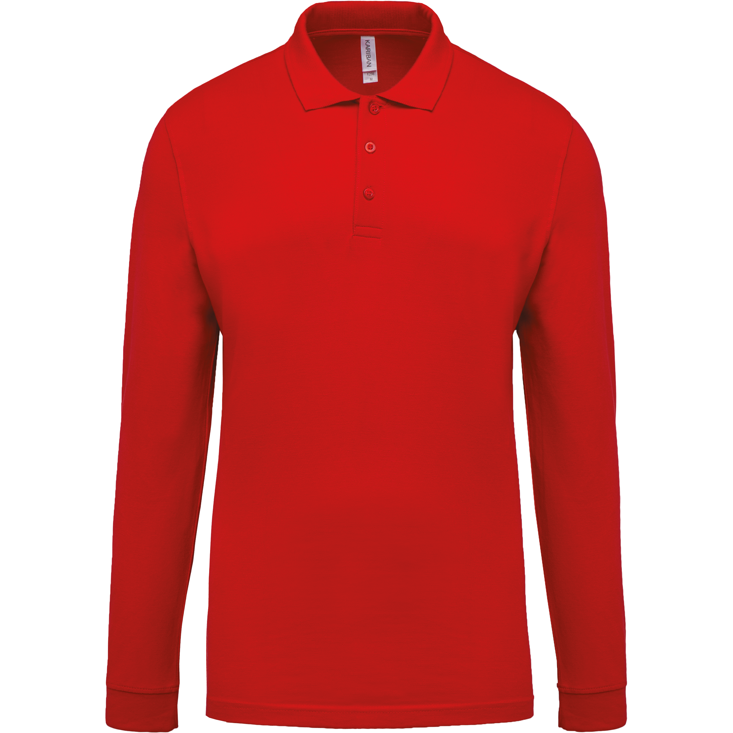 Miniature 20 pour Polo piqué manches longues homme