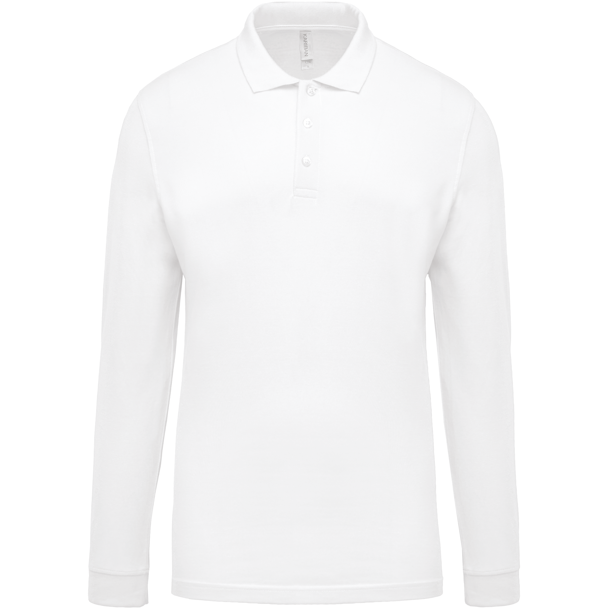 Miniature 23 pour Polo piqué manches longues homme