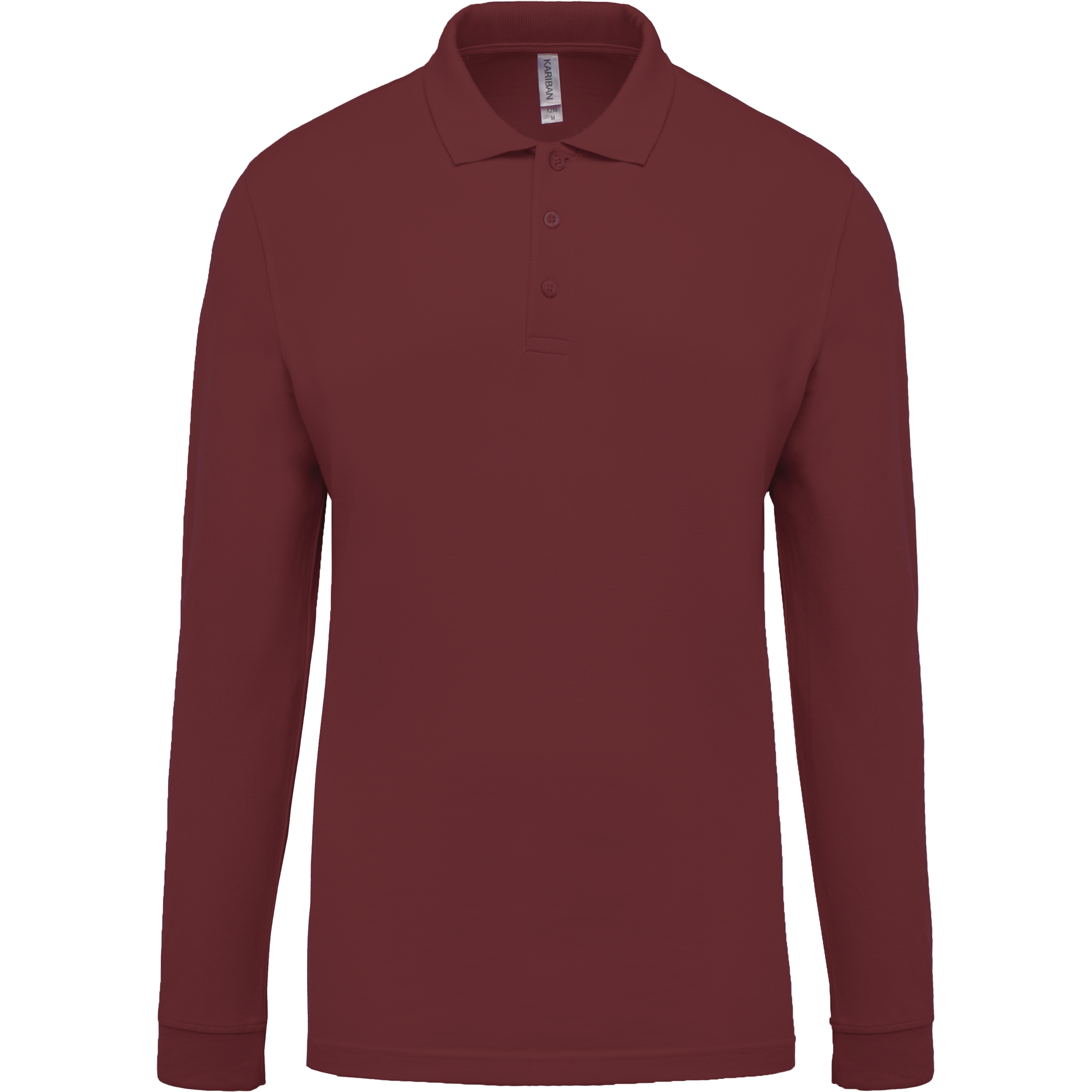 Miniature 24 pour Polo piqué manches longues homme