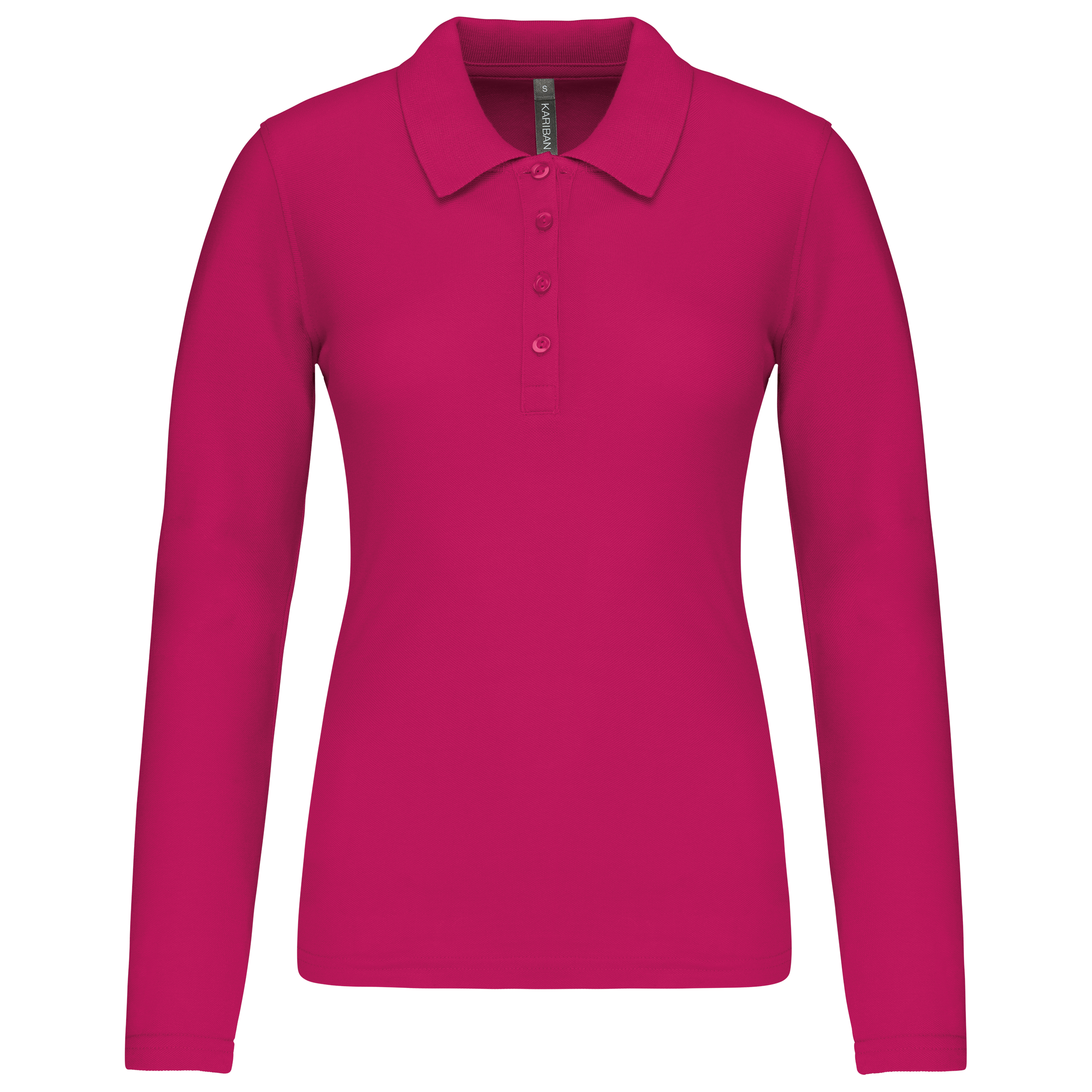 Miniature 14 pour Polo piqué manches longues femme
