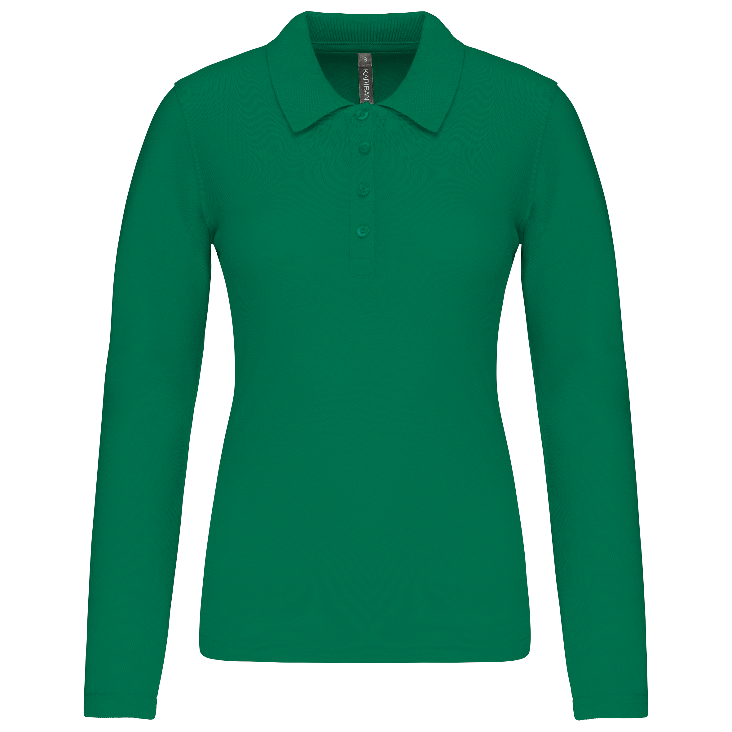 Miniature 15 pour Polo piqué manches longues femme