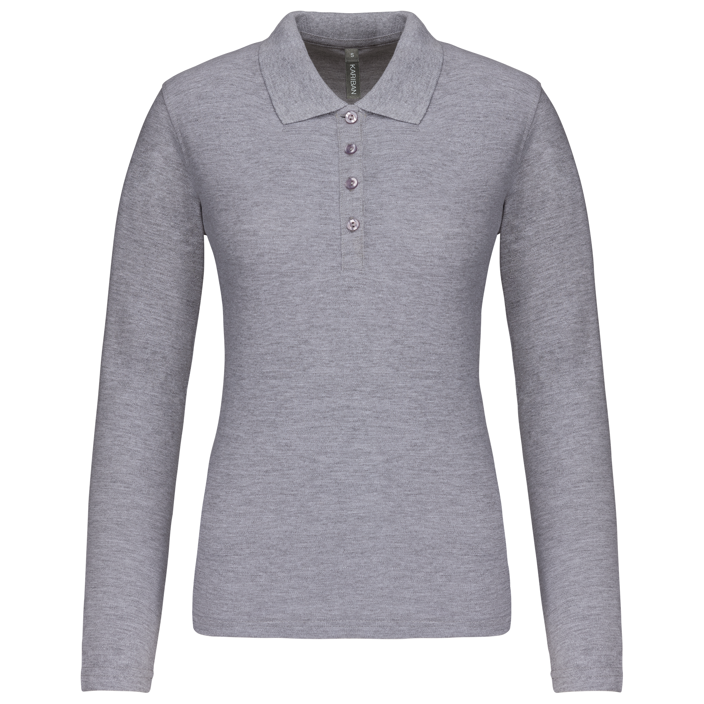 Miniature 19 pour Polo piqué manches longues femme