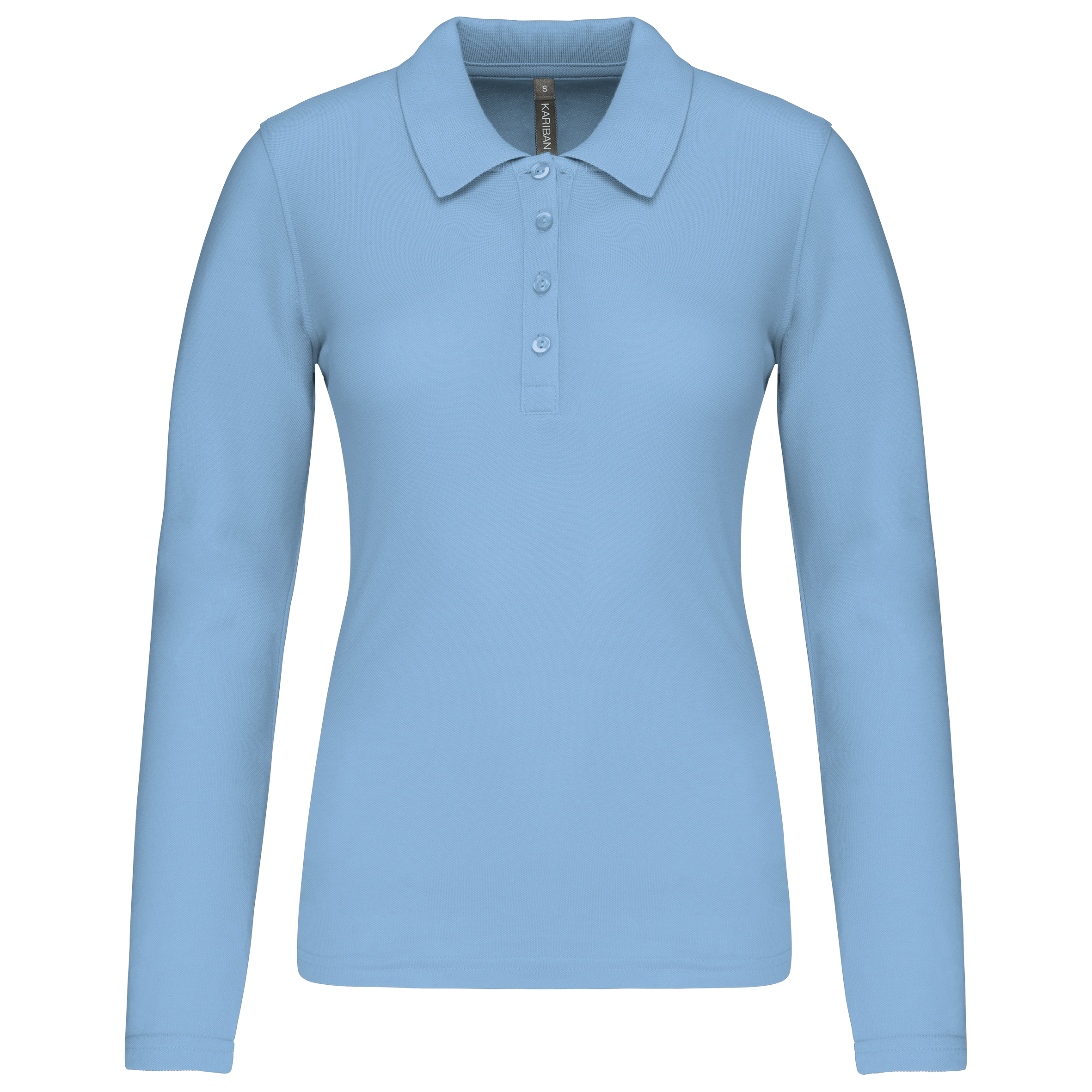 Miniature 21 pour Polo piqué manches longues femme