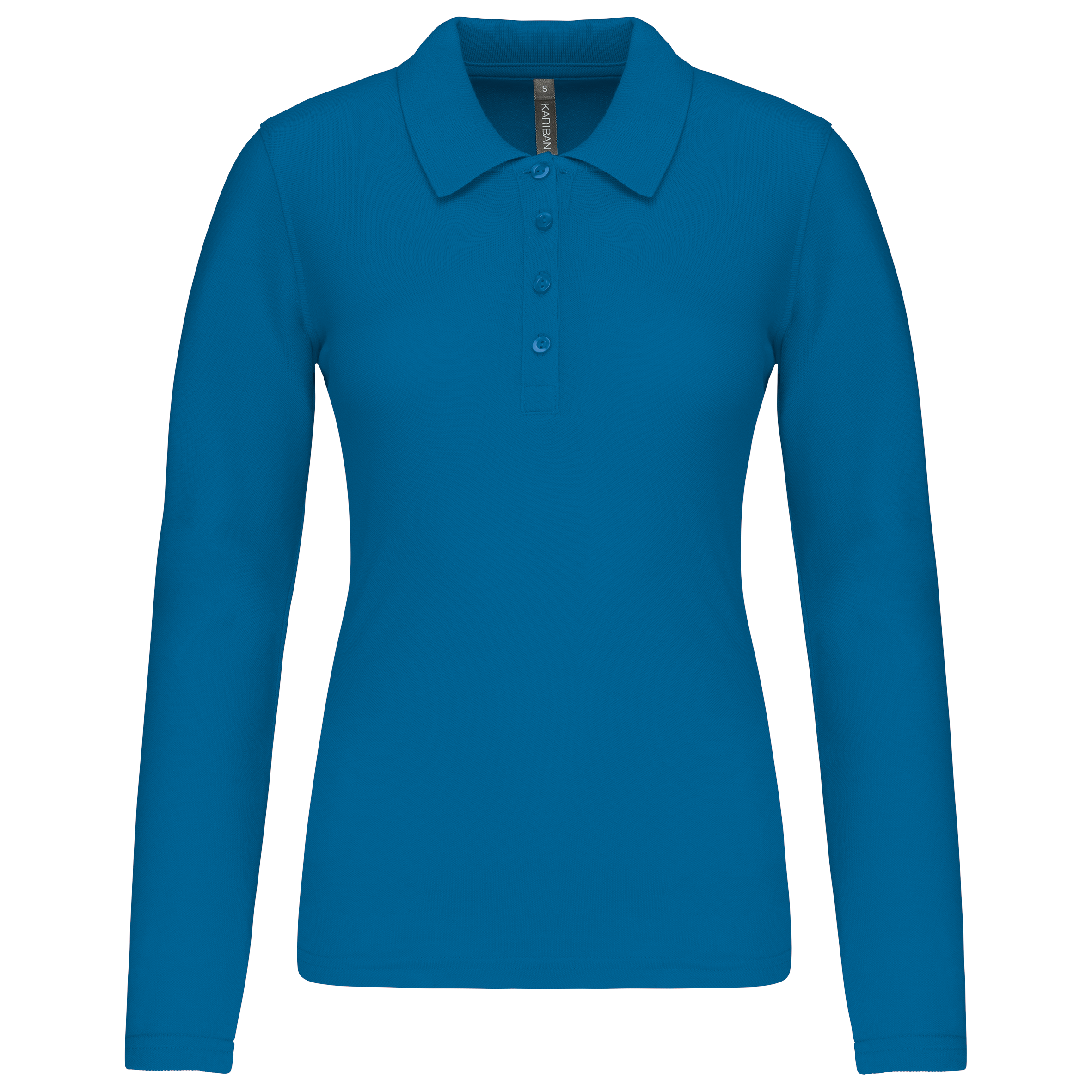 Miniature 22 pour Polo piqué manches longues femme