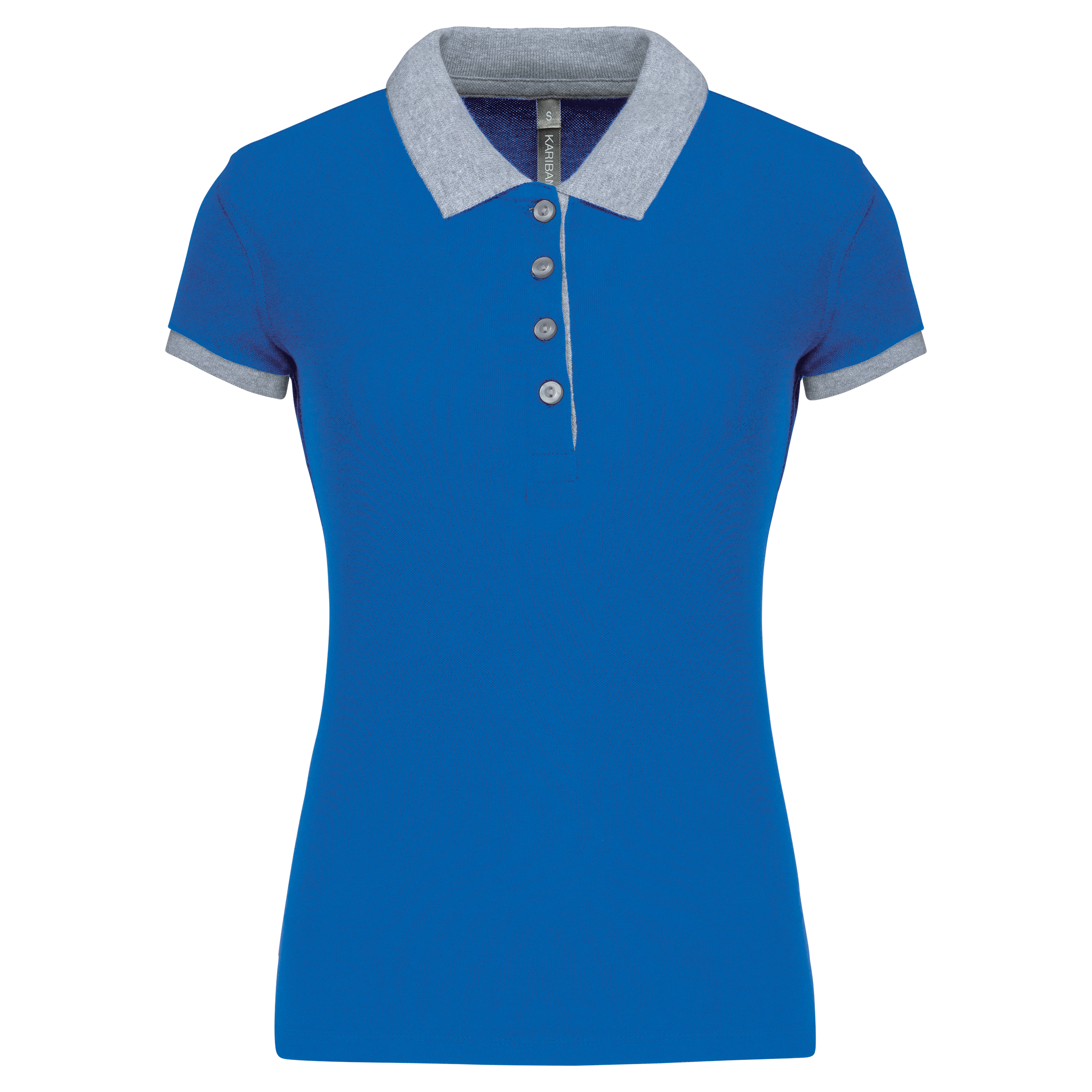 Miniature 12 pour Polo piqué bicolore femme