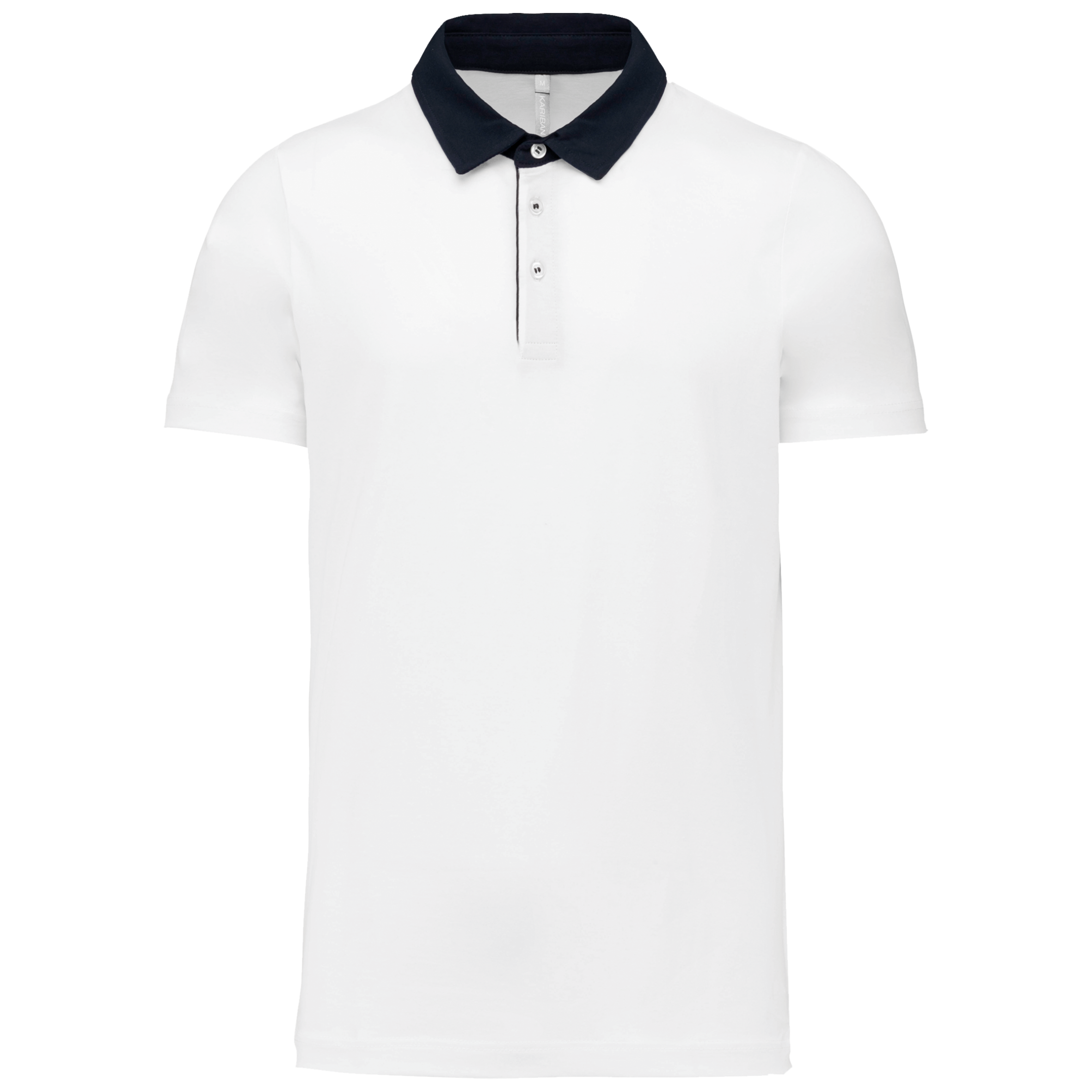 Miniature 17 pour Polo jersey bicolore homme